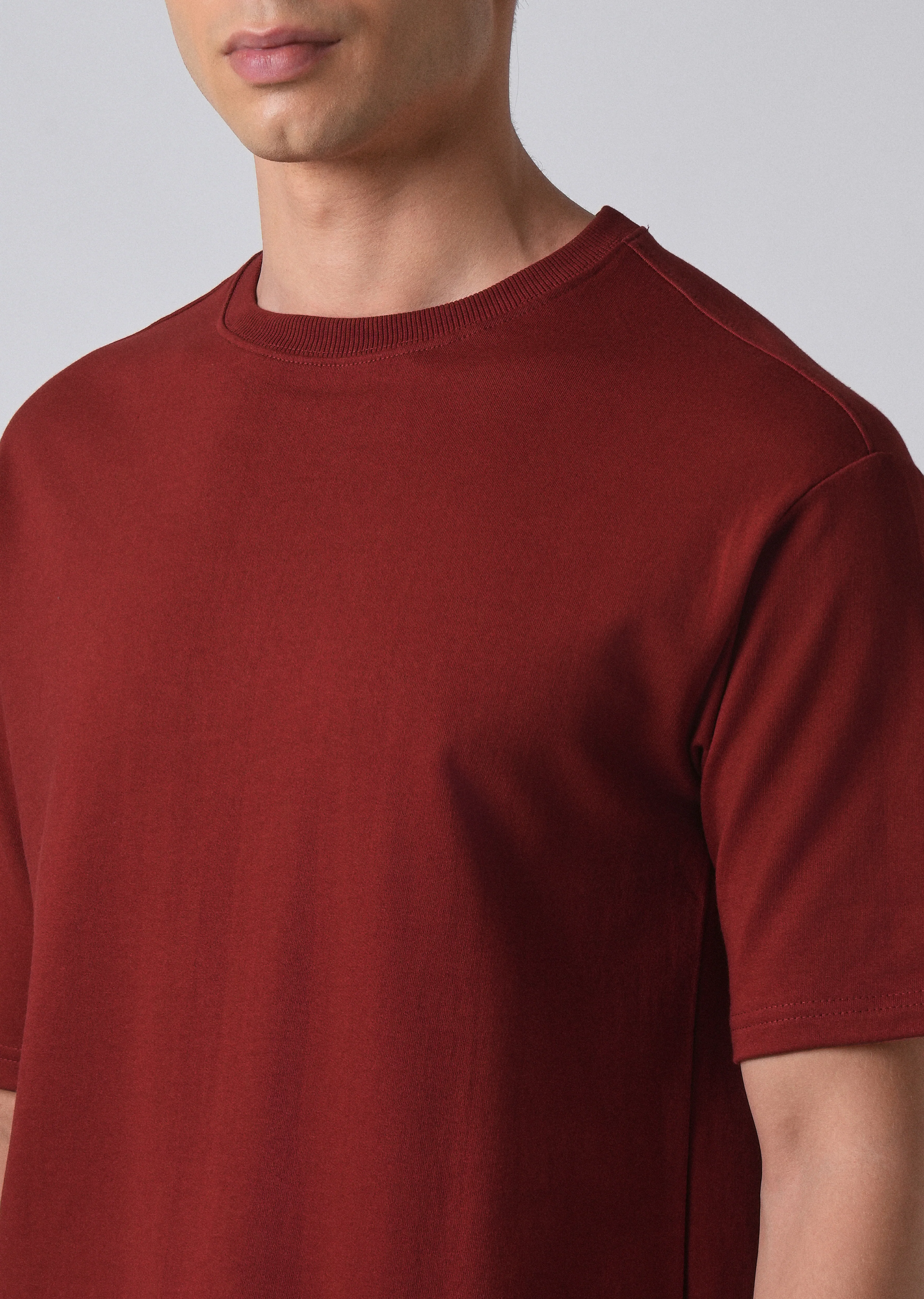 Red Basic Relaxed Fit T-shirt - Image 5