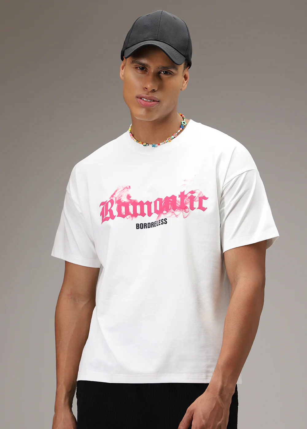Romantic Funk White Oversized T-shirt - Image 3
