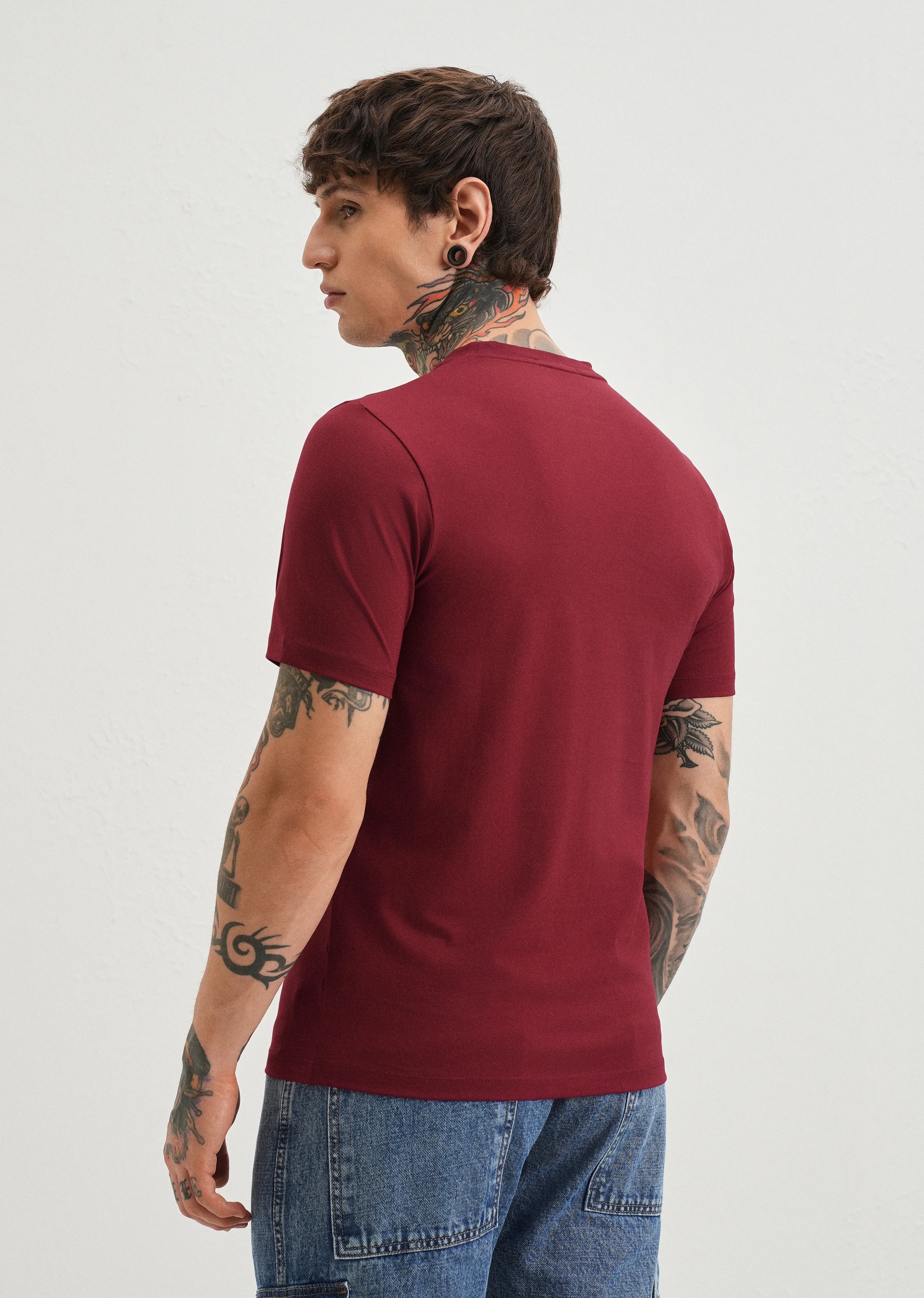 Ruby Maroon T-Shirt - Image 2