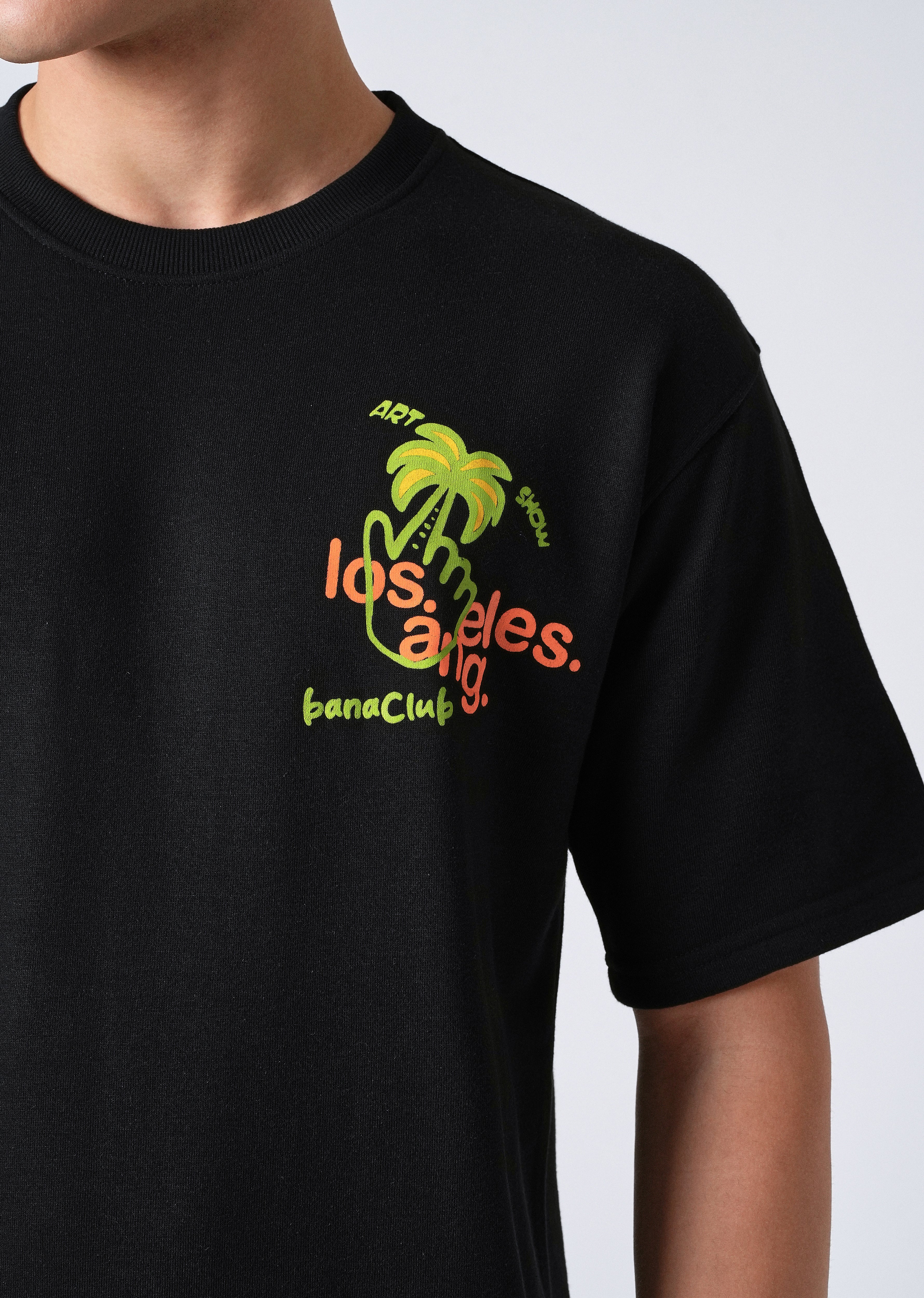Sable Black Oversized T-shirt - Image 2