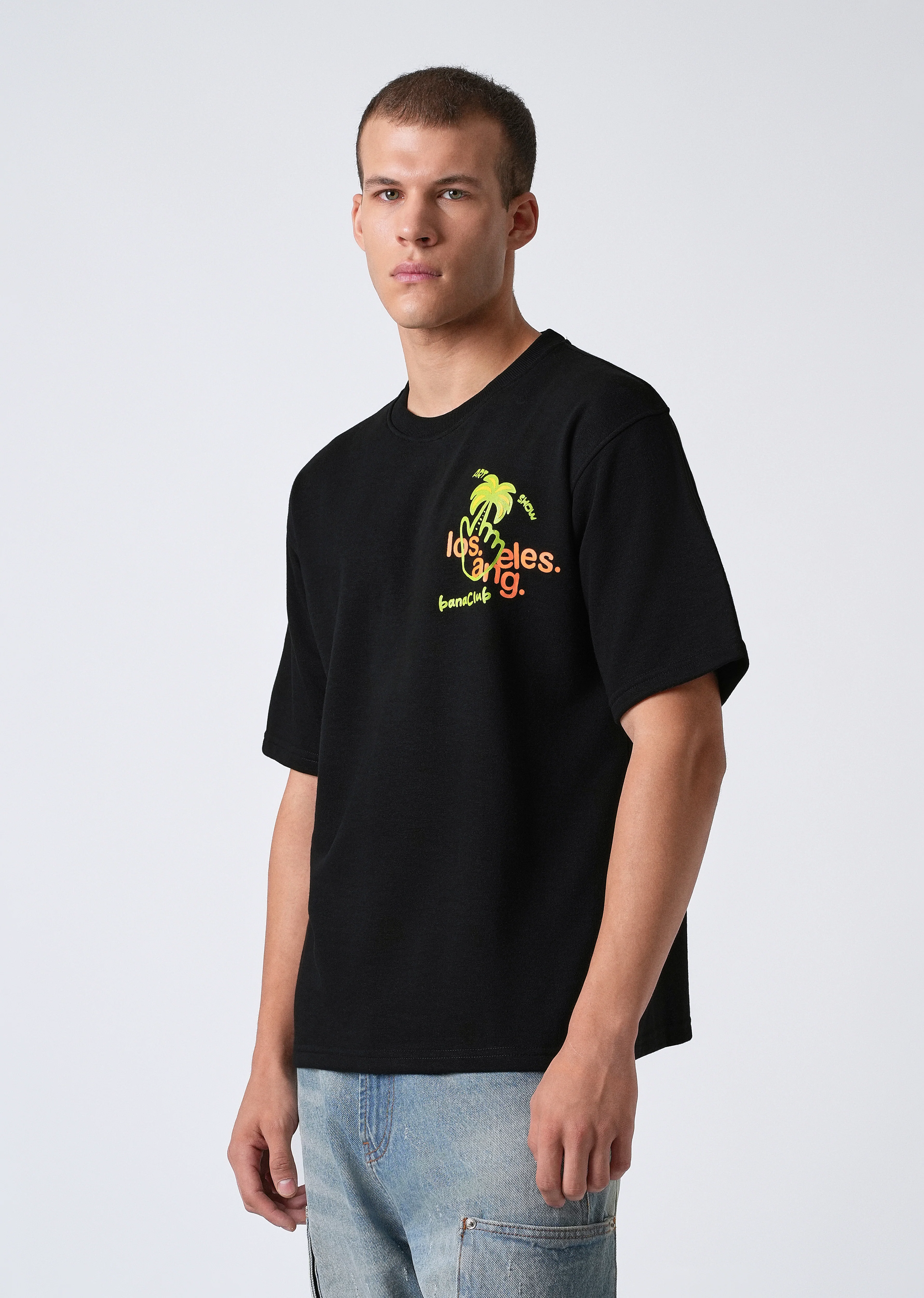 Sable Black Oversized T-shirt - Image 4