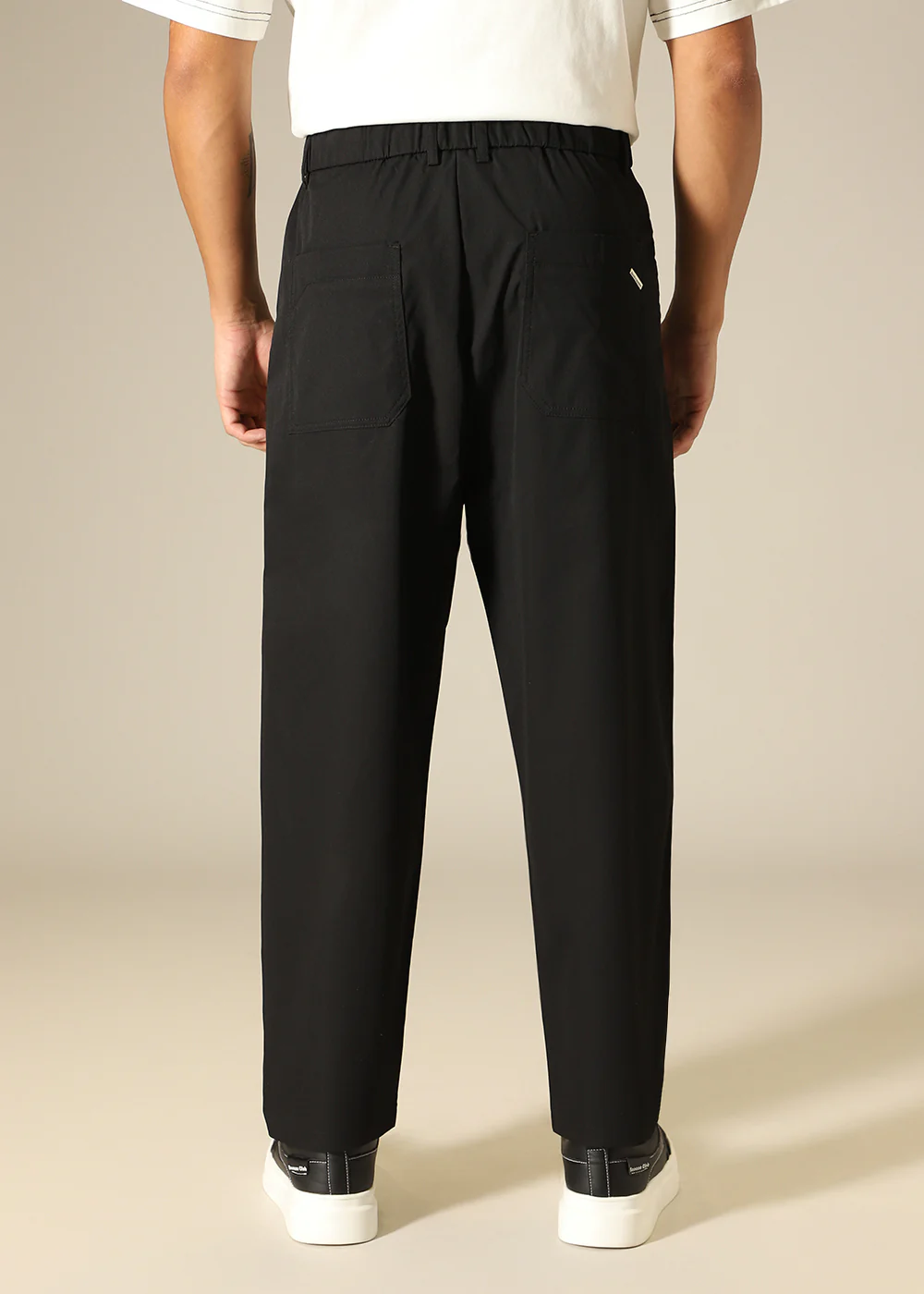 Sable Black Relaxed Fit Trouser - Image 4