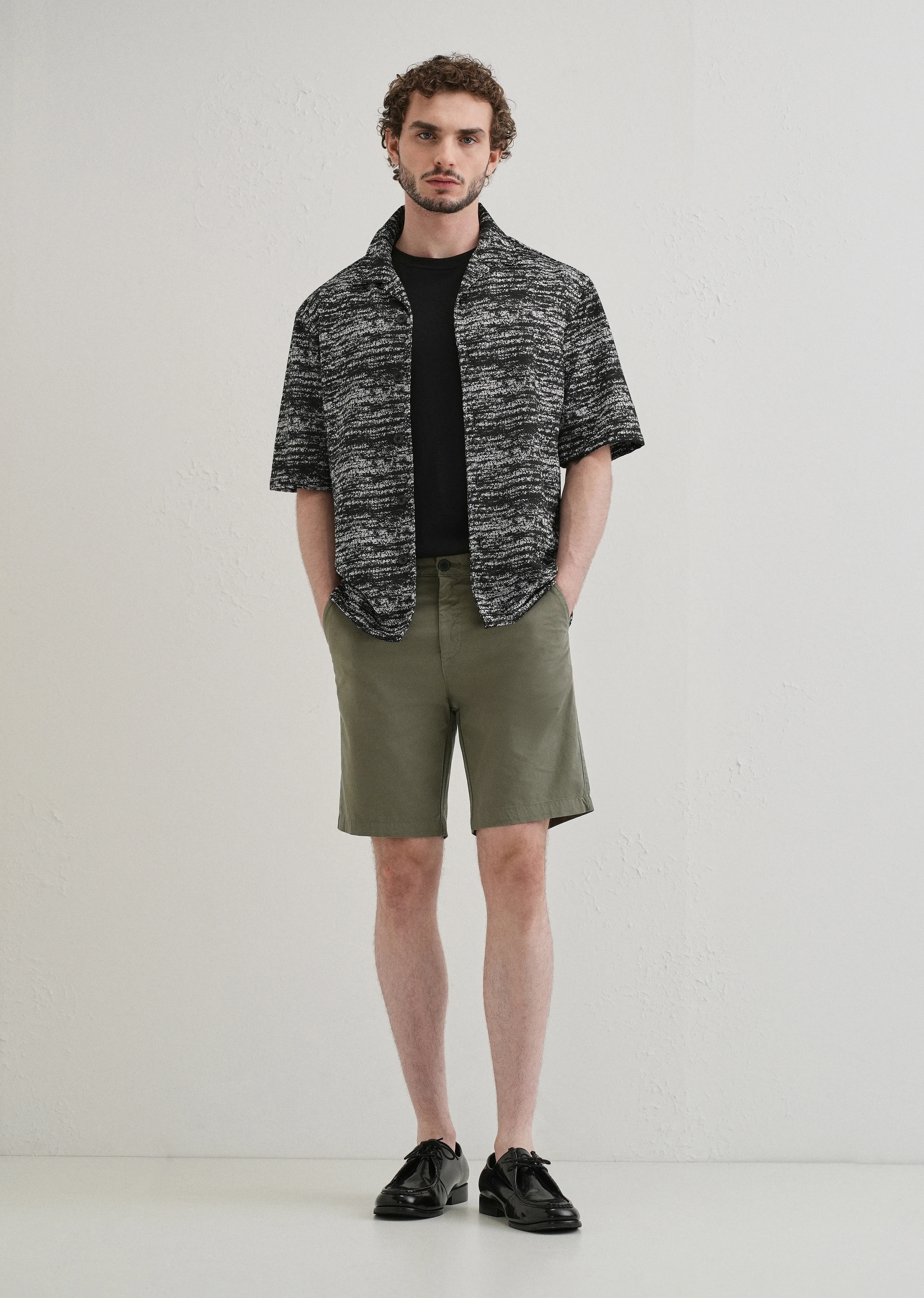 Sage Green Cotton Shorts - Image 6