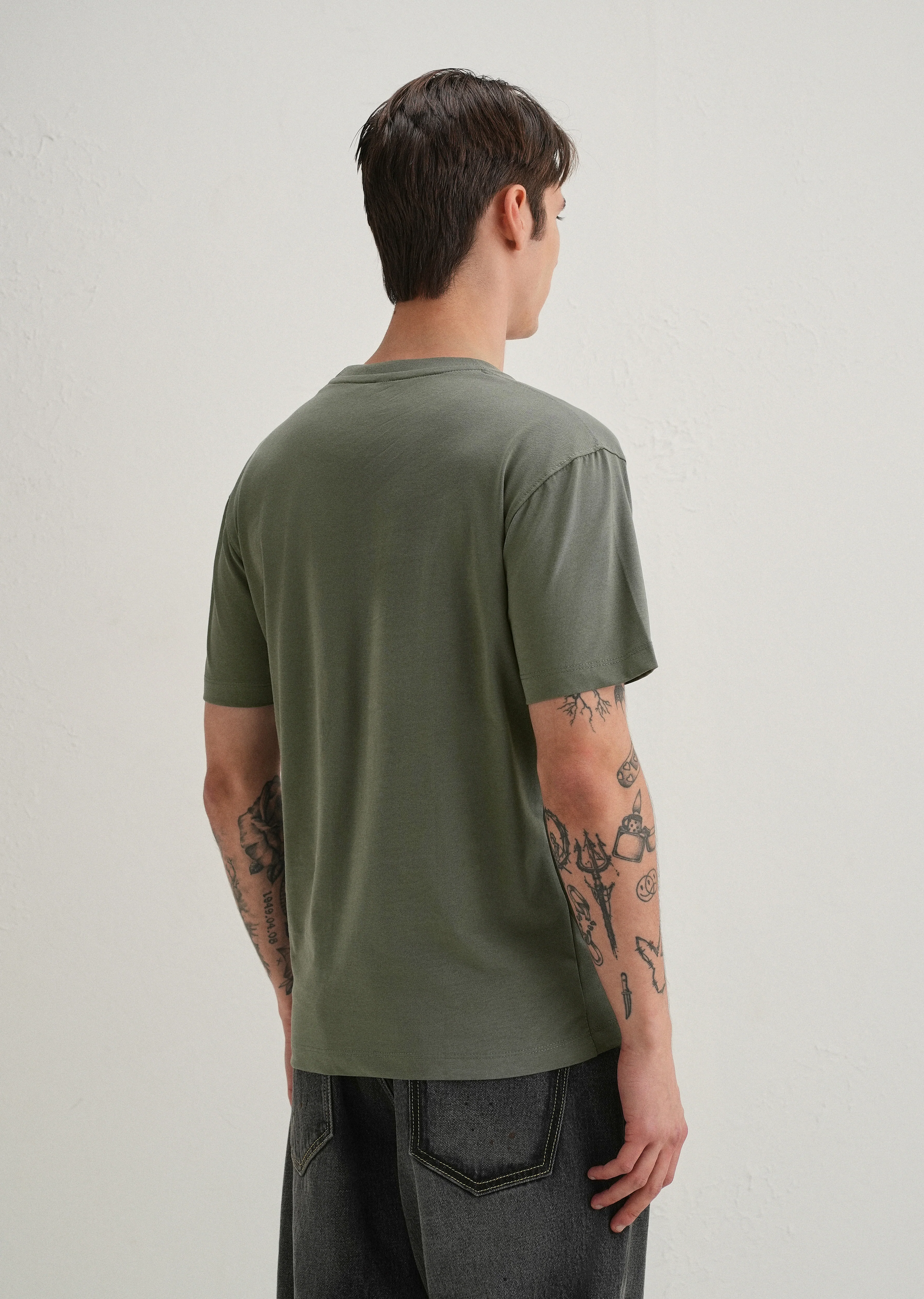 Sage Green Embellished T-Shirt - Image 3