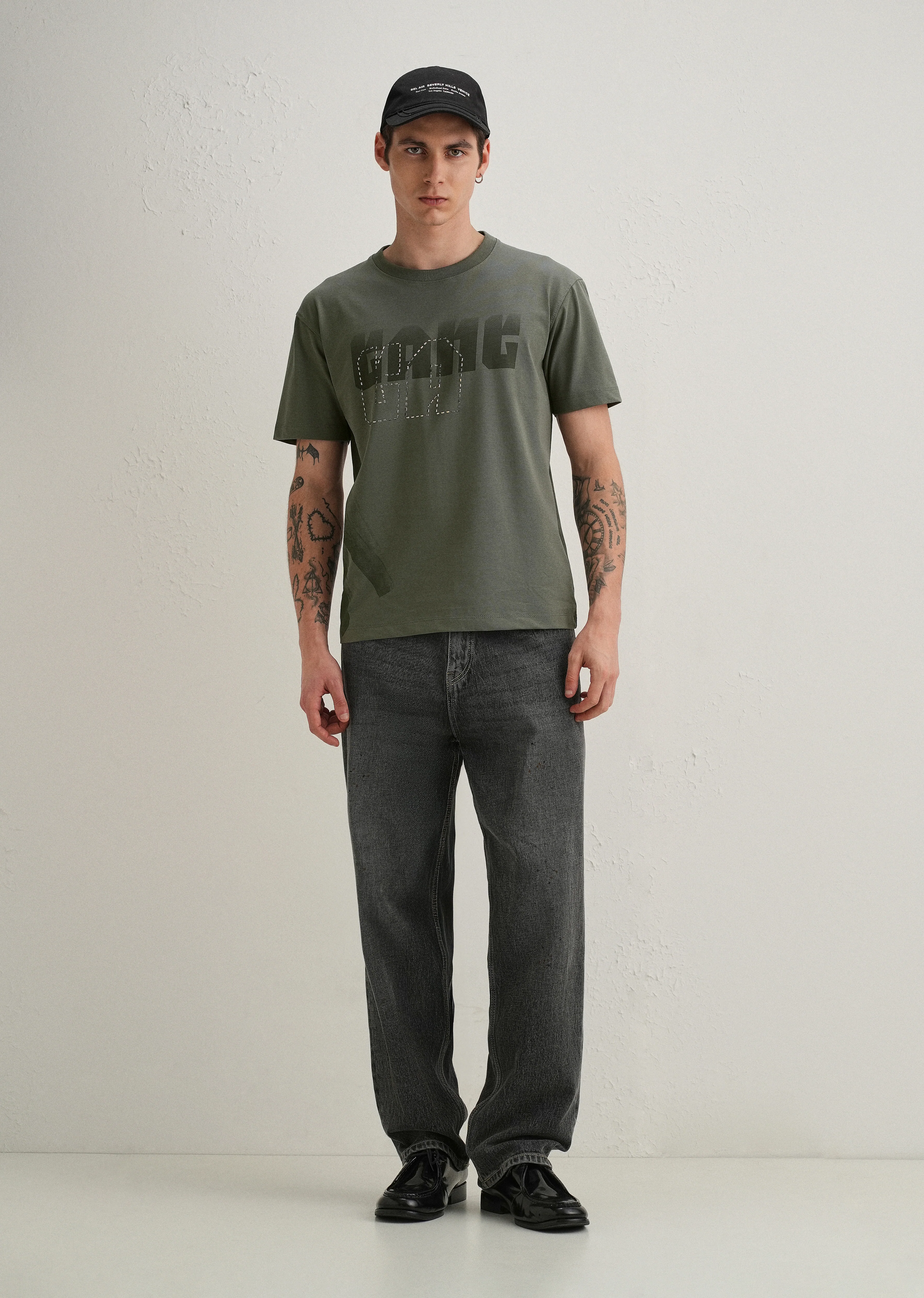 Sage Green Embellished T-Shirt - Image 6