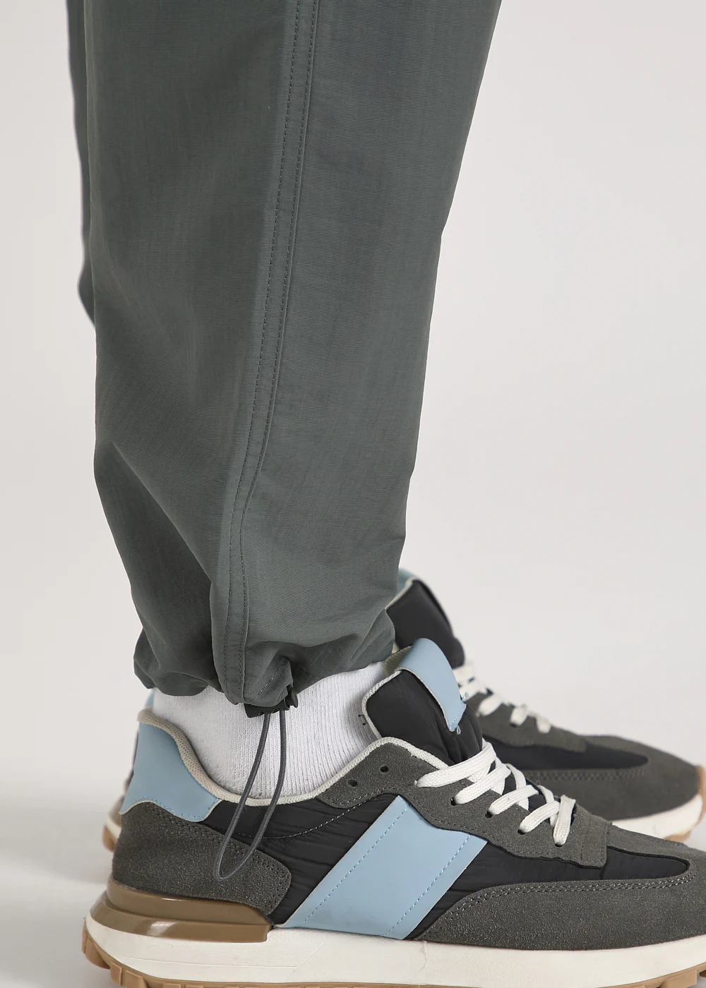 Sage Grey Relaxed Fit Cargo Pant - Image 3
