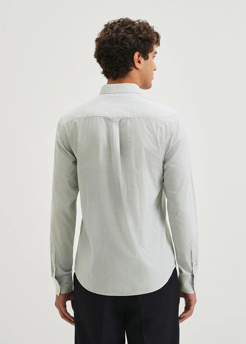Sapphire Blue Pin Striped Shirt - Image 5