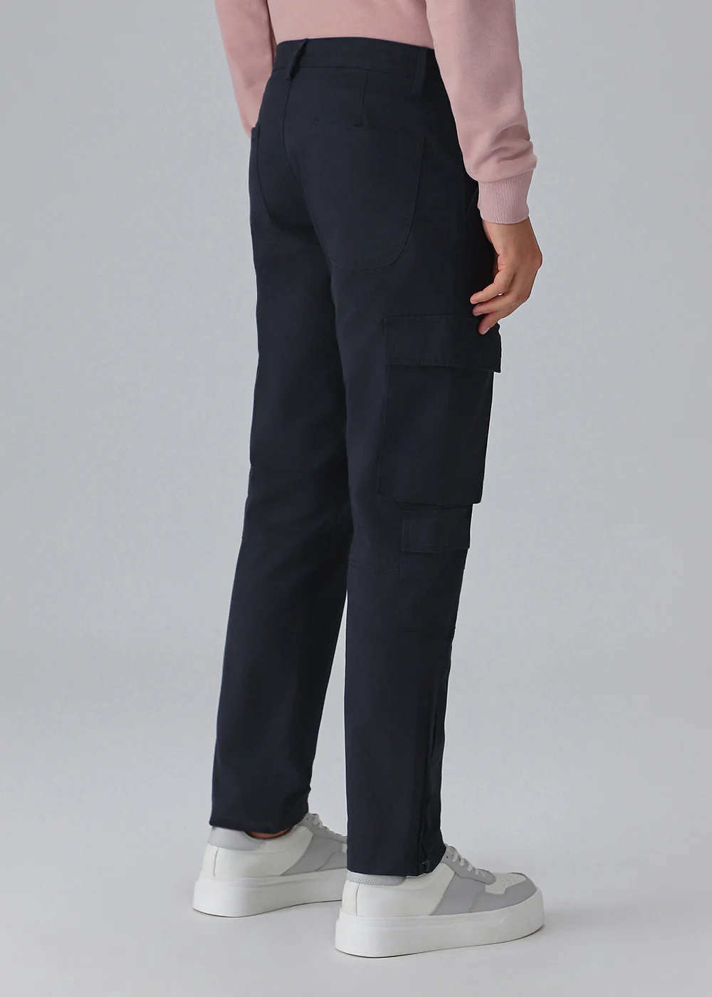 Sapphire Blue Zipper Cargo Pant - Image 2