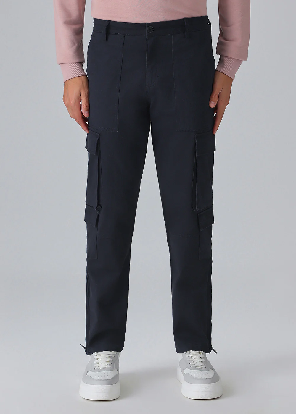 Sapphire Blue Zipper Cargo Pant - Image 3