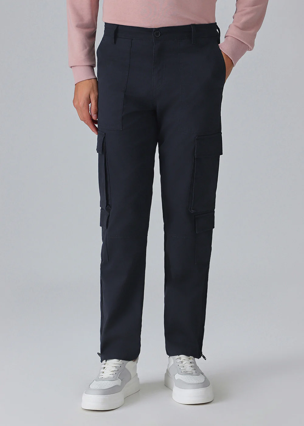 Sapphire Blue Zipper Cargo Pant - Image 7
