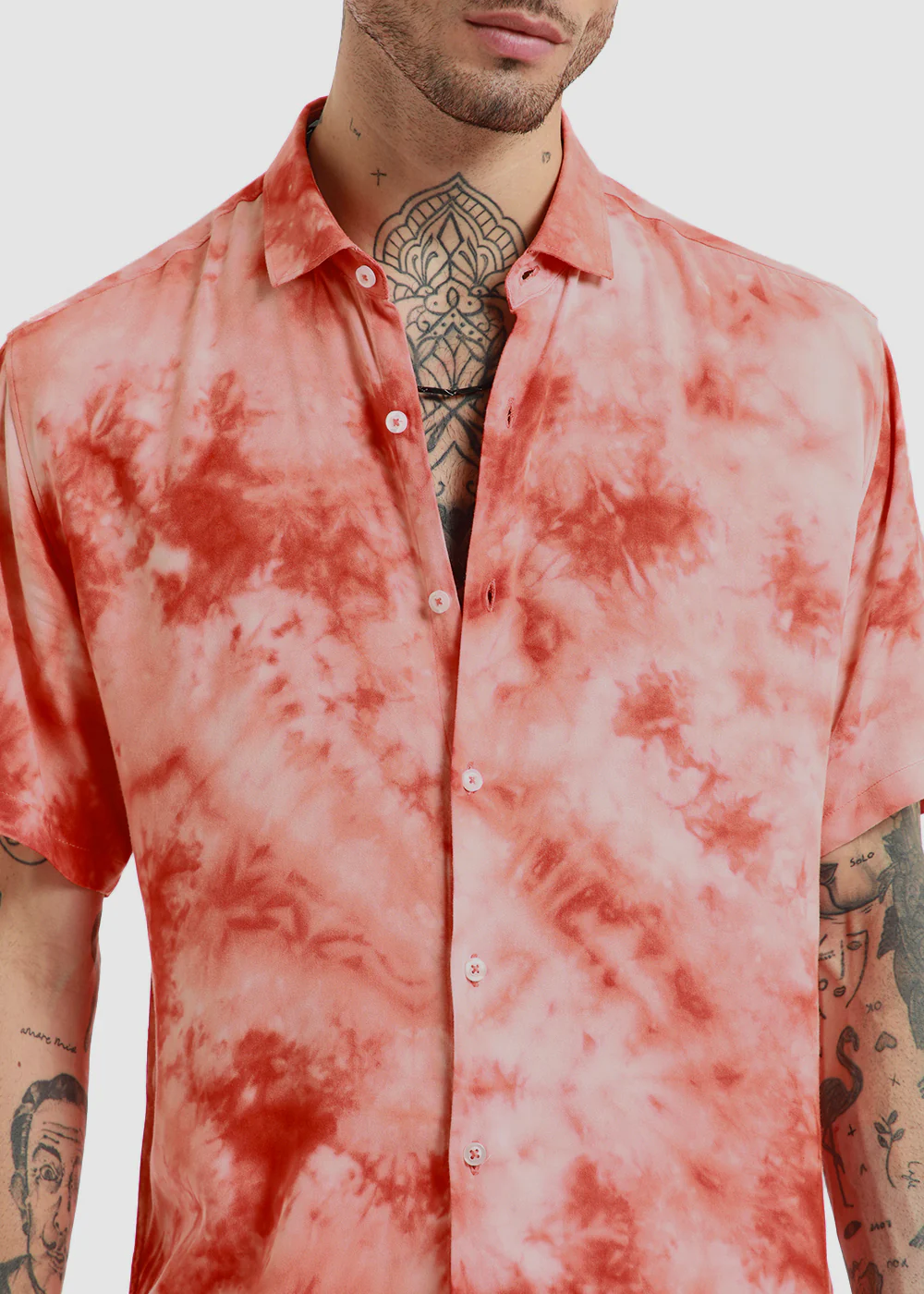 Scarlet Tie dye Half Sleeve Shirt - Image 3