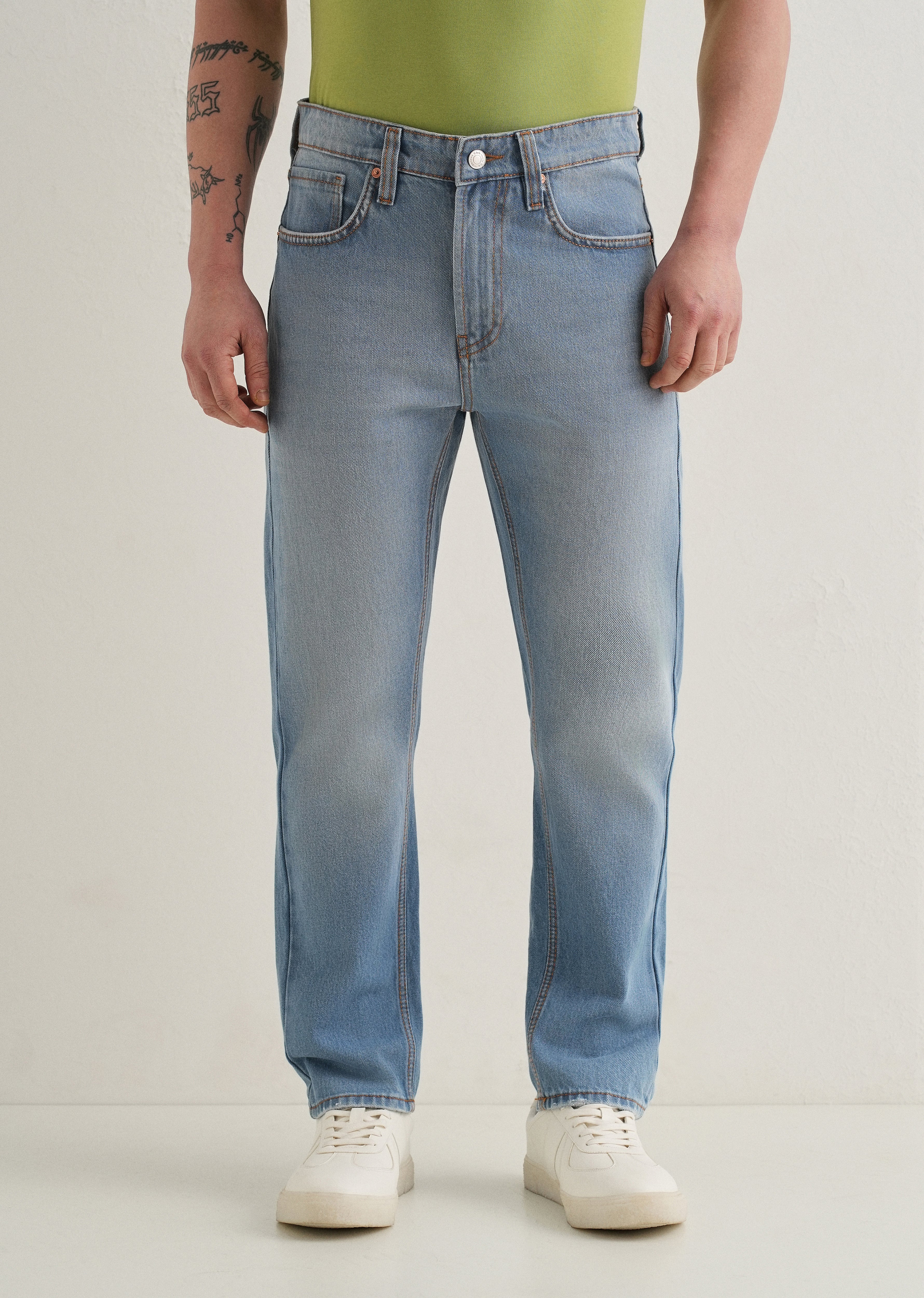Sea Blue Slim fit Jeans - Image 3