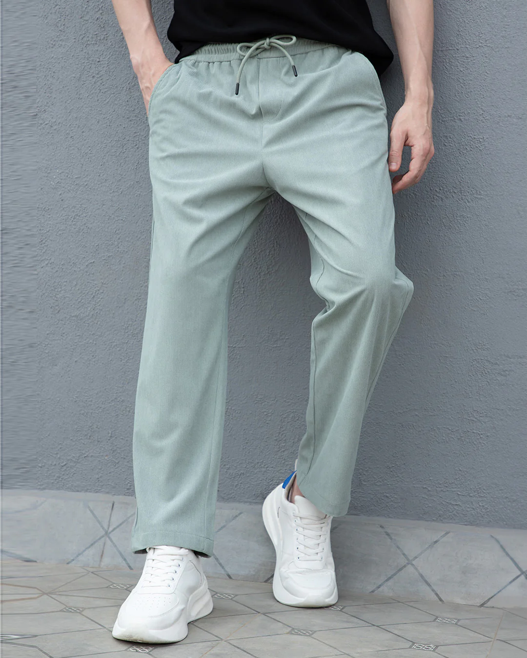 Seafoam Green Corduroy Pant - Image 5