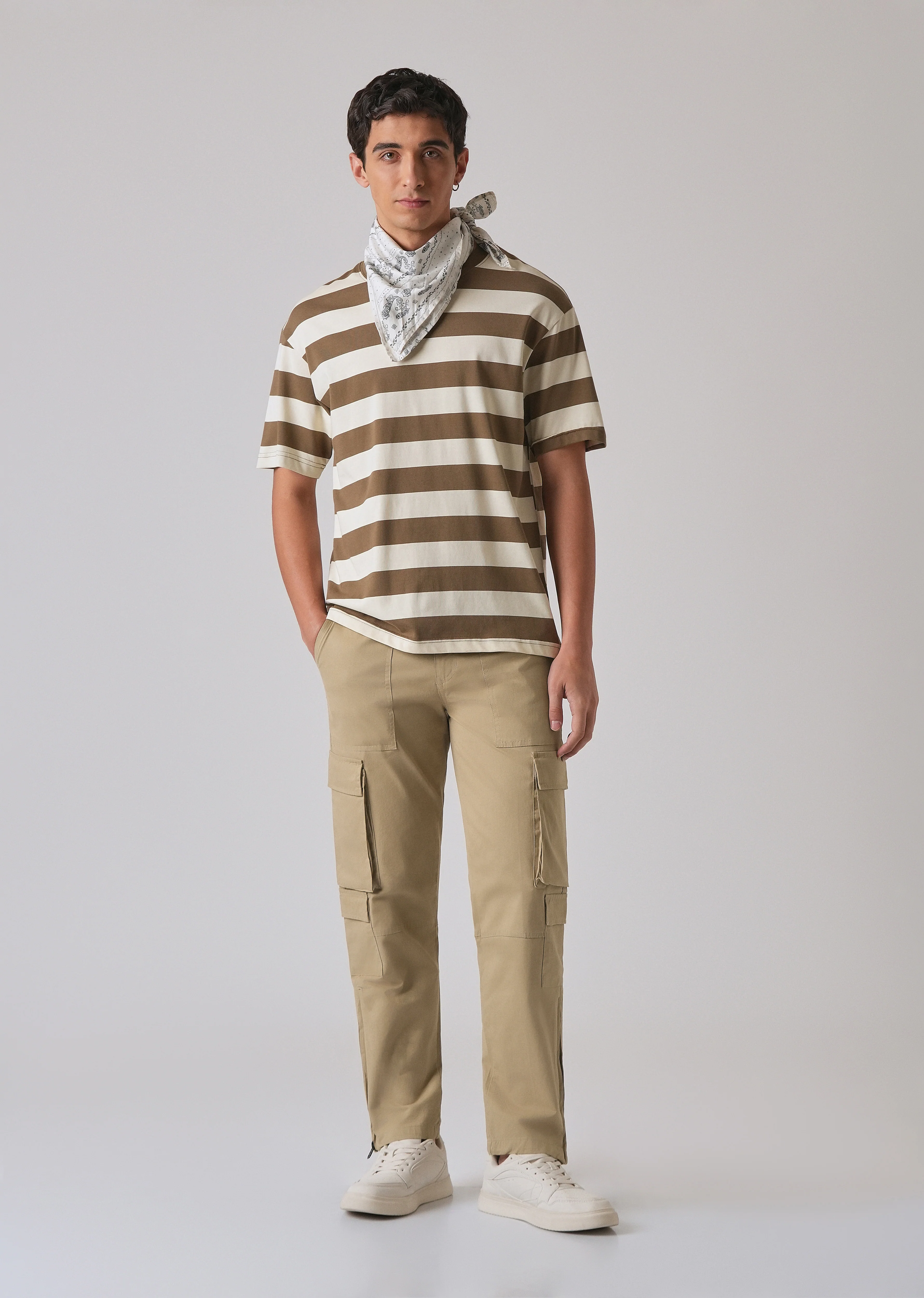 Sepia Brown Zipper Cargo Pant - Image 6