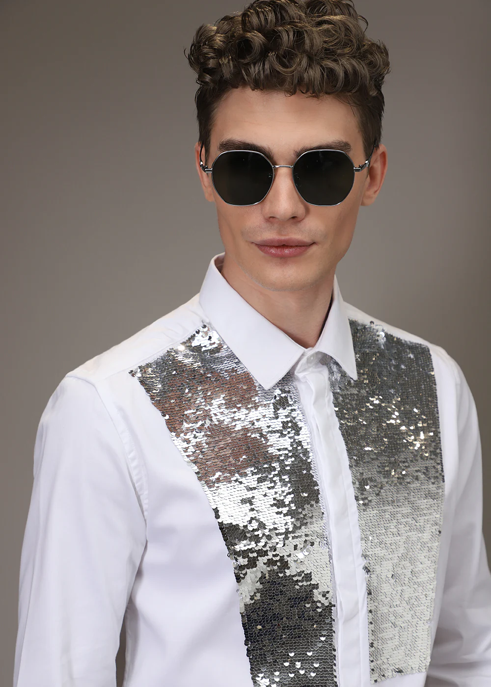 Sequence debonair designer white shirt - Image 7