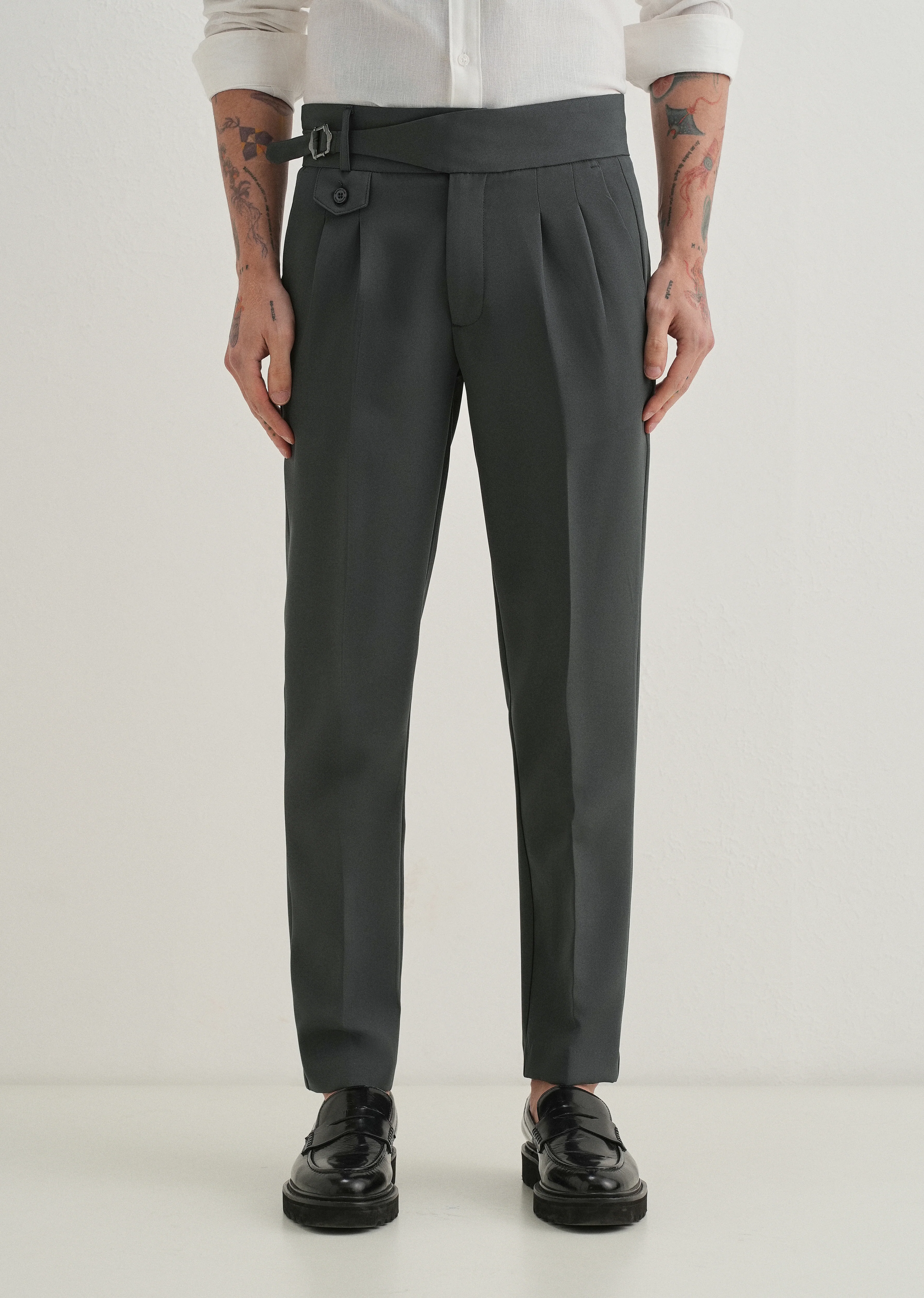Shadow Grey Gurkha Pant - Image 4