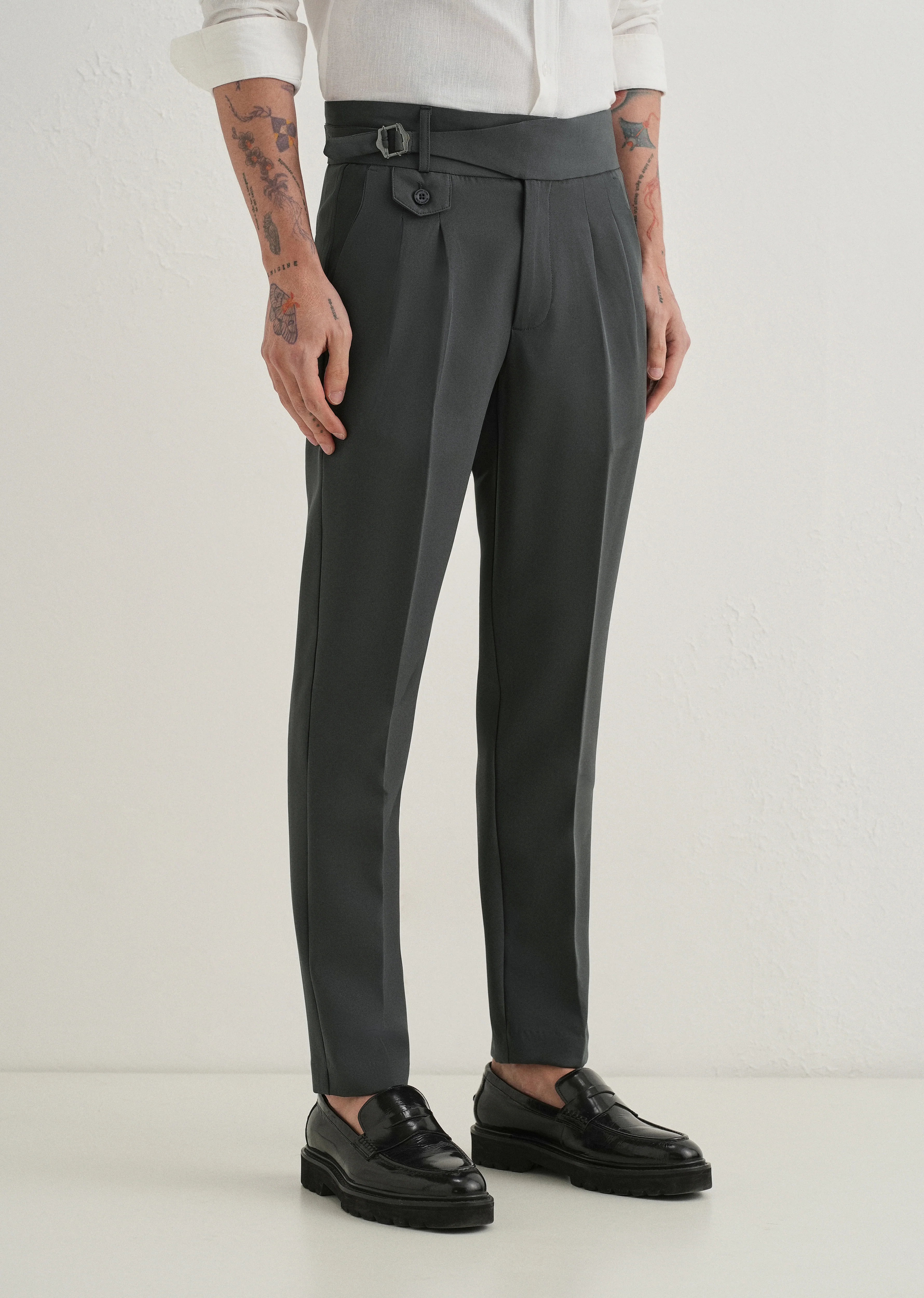 Shadow Grey Gurkha Pant - Image 5
