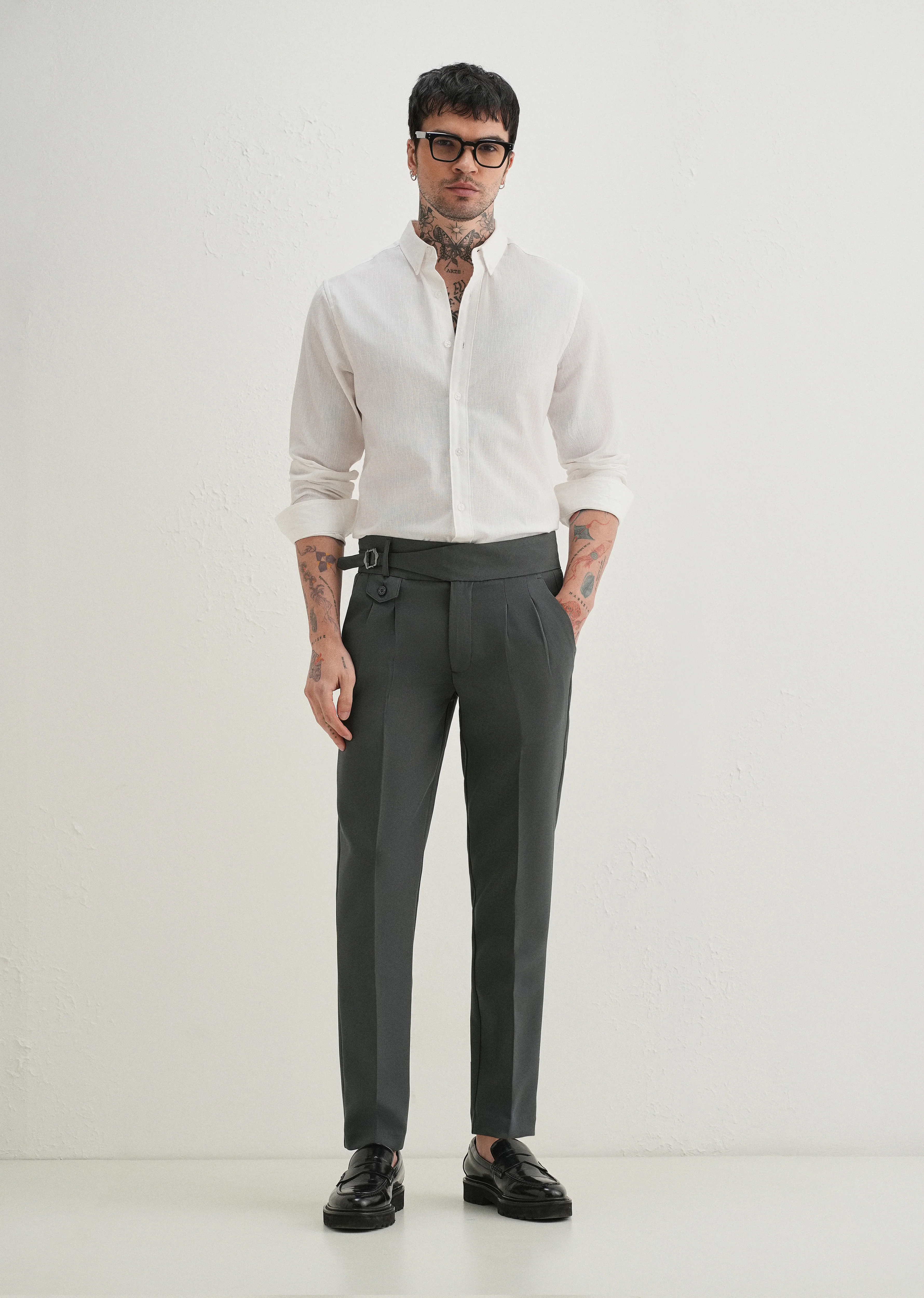 Shadow Grey Gurkha Pant - Image 6