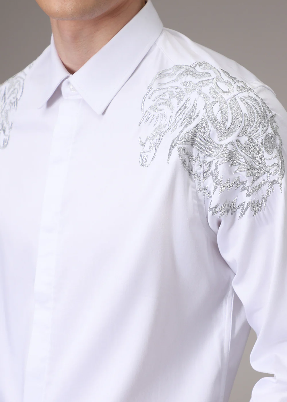 Shiro Lion Embroidery Designer Shirt - Image 2