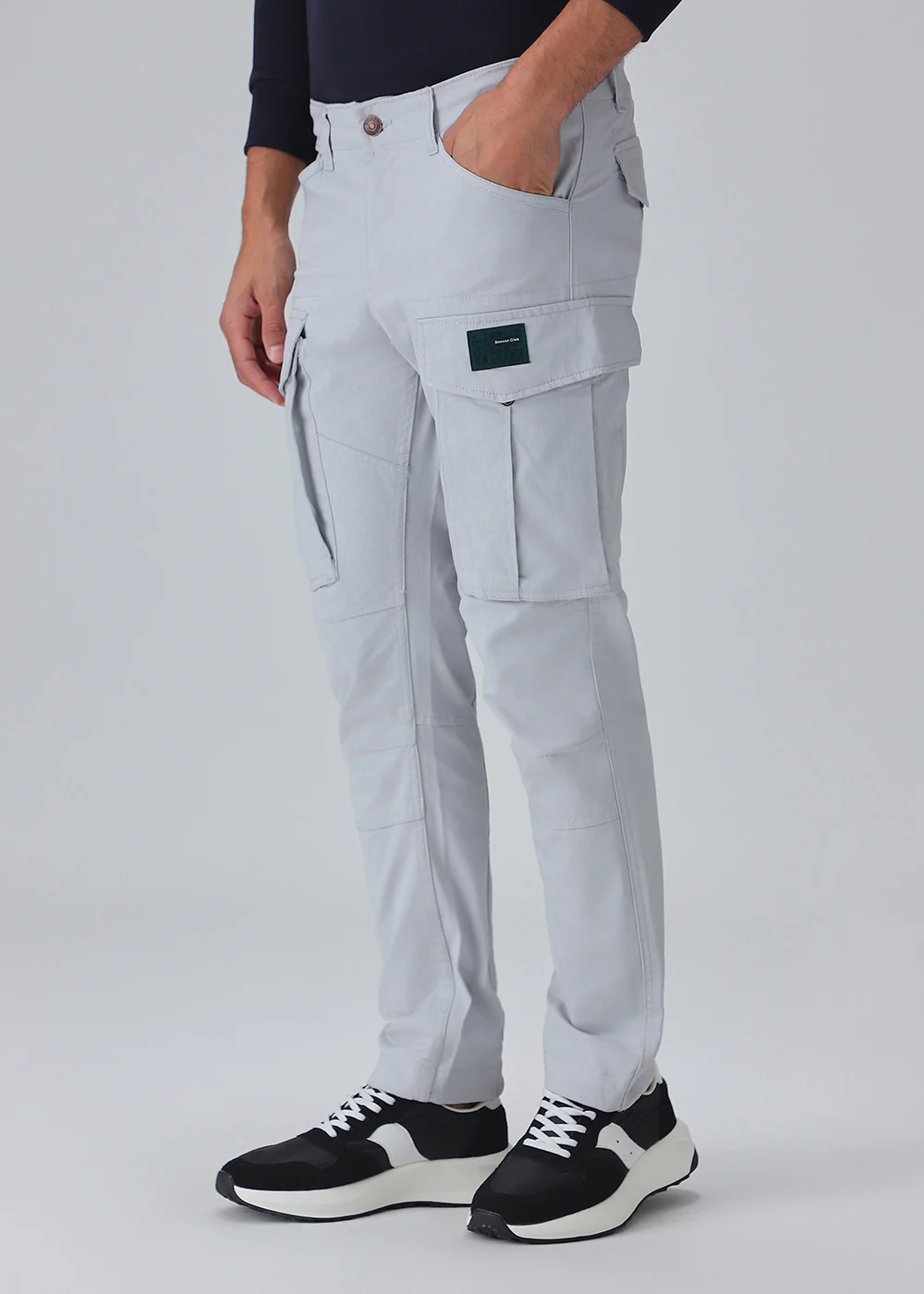 Silver Gray Cargo Pant - Image 4