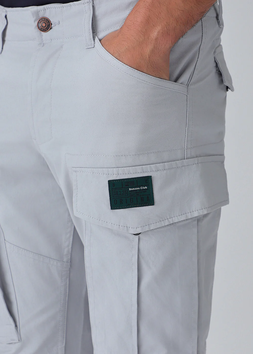 Silver Gray Cargo Pant - Image 5