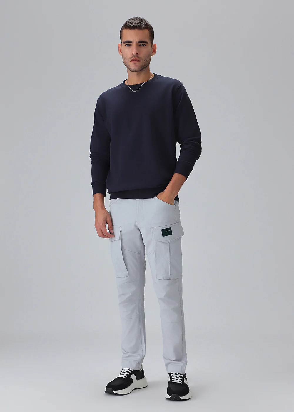 Silver Gray Cargo Pant - Image 6