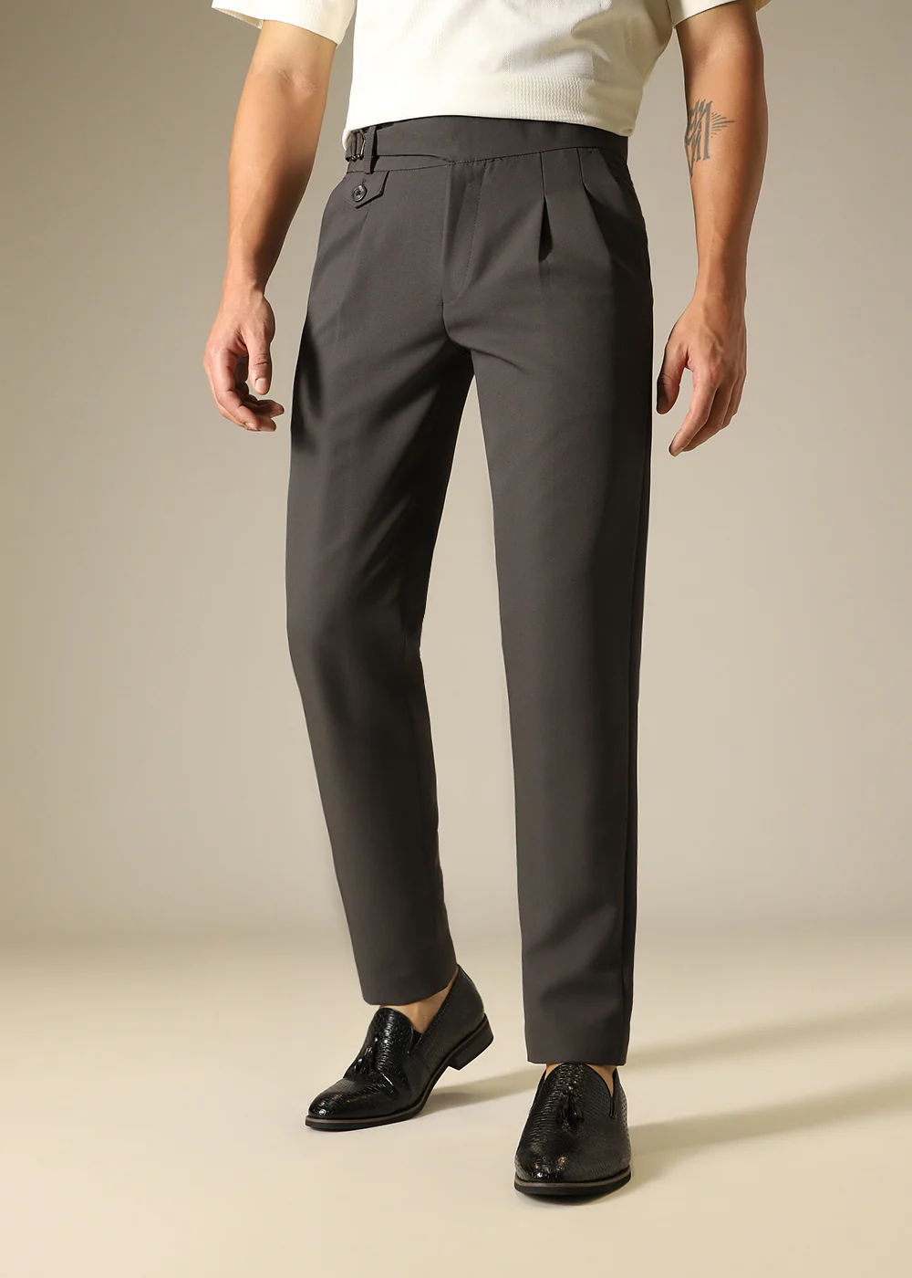 Slate Grey Gurkha Pant - Image 5