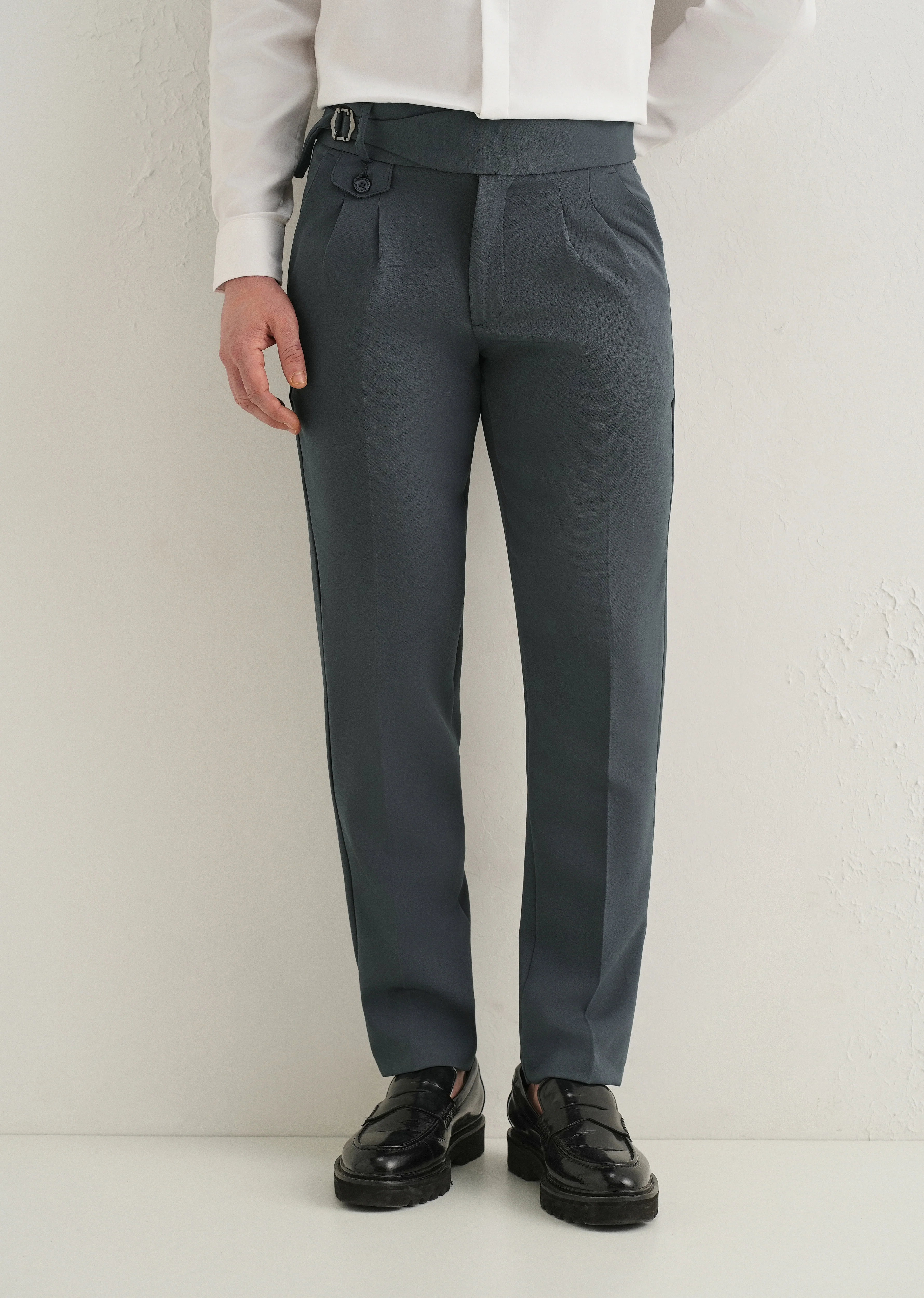 Smoke Grey Gurkha Pant - Image 7