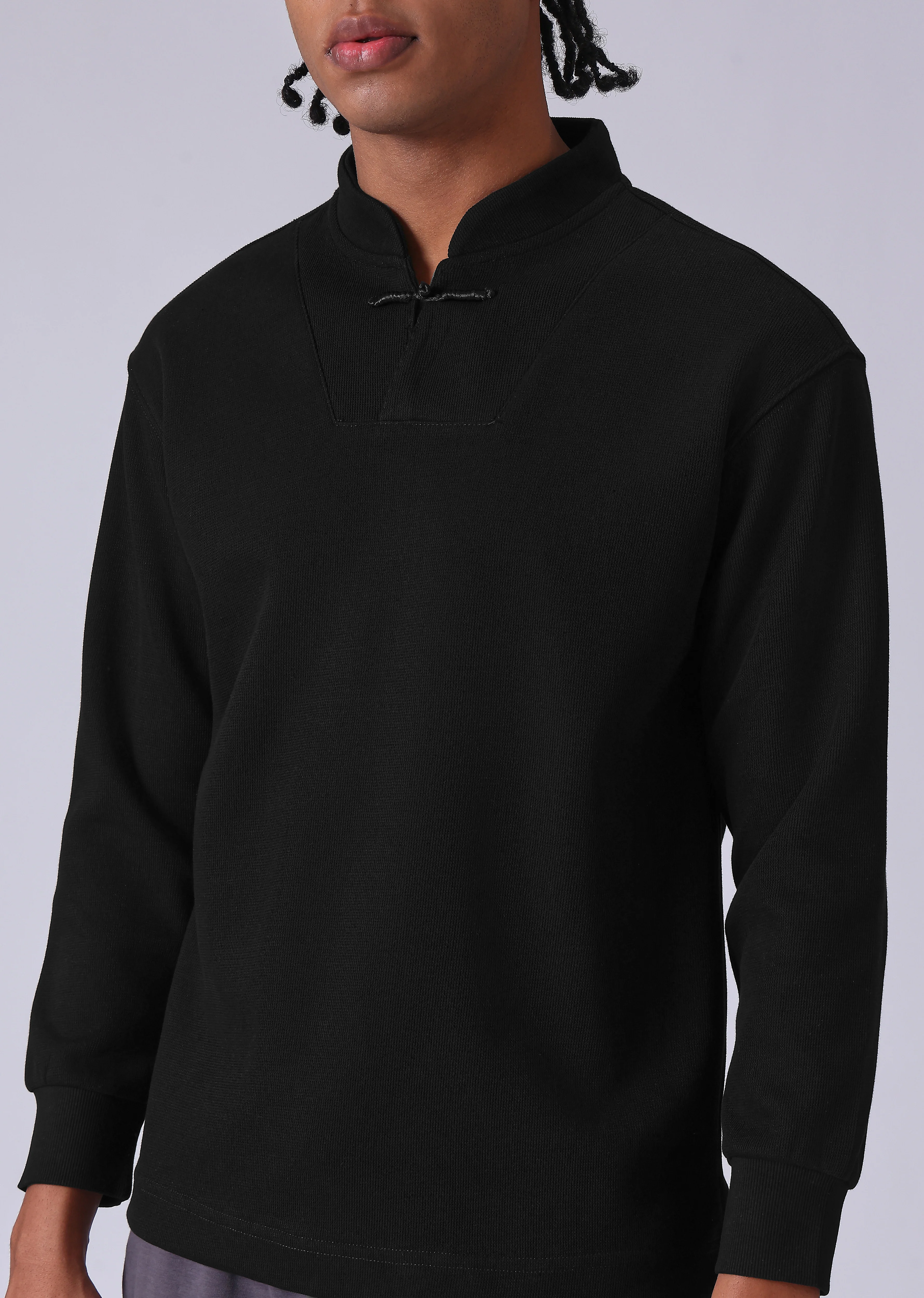 Solid Black Sweatshirt - Image 7