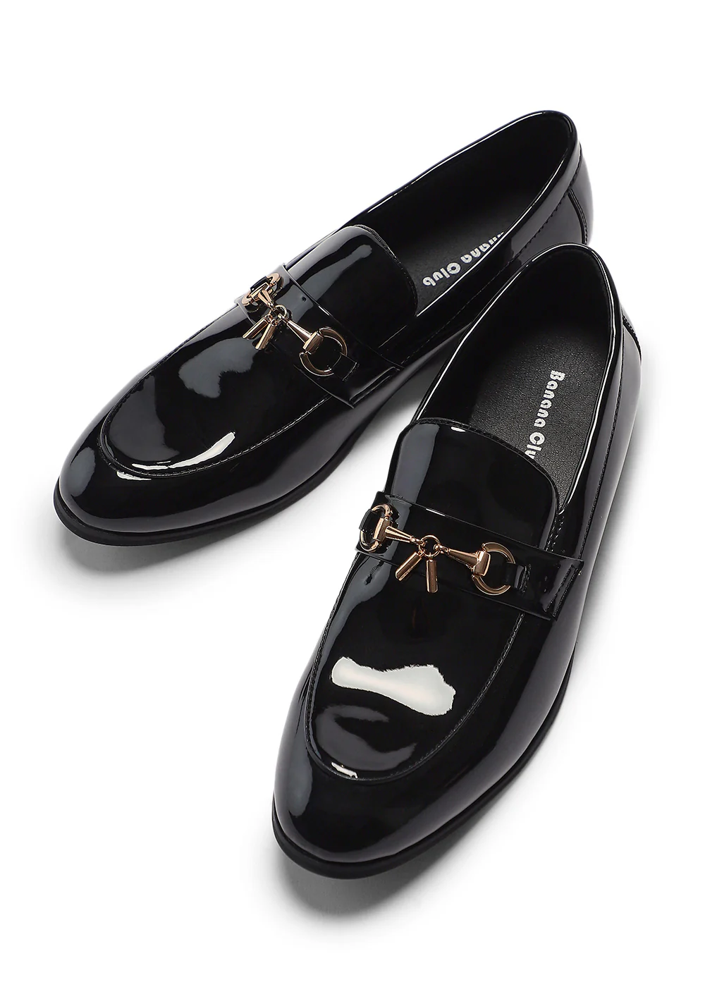 Solid Glossy Black Loafer - Image 3