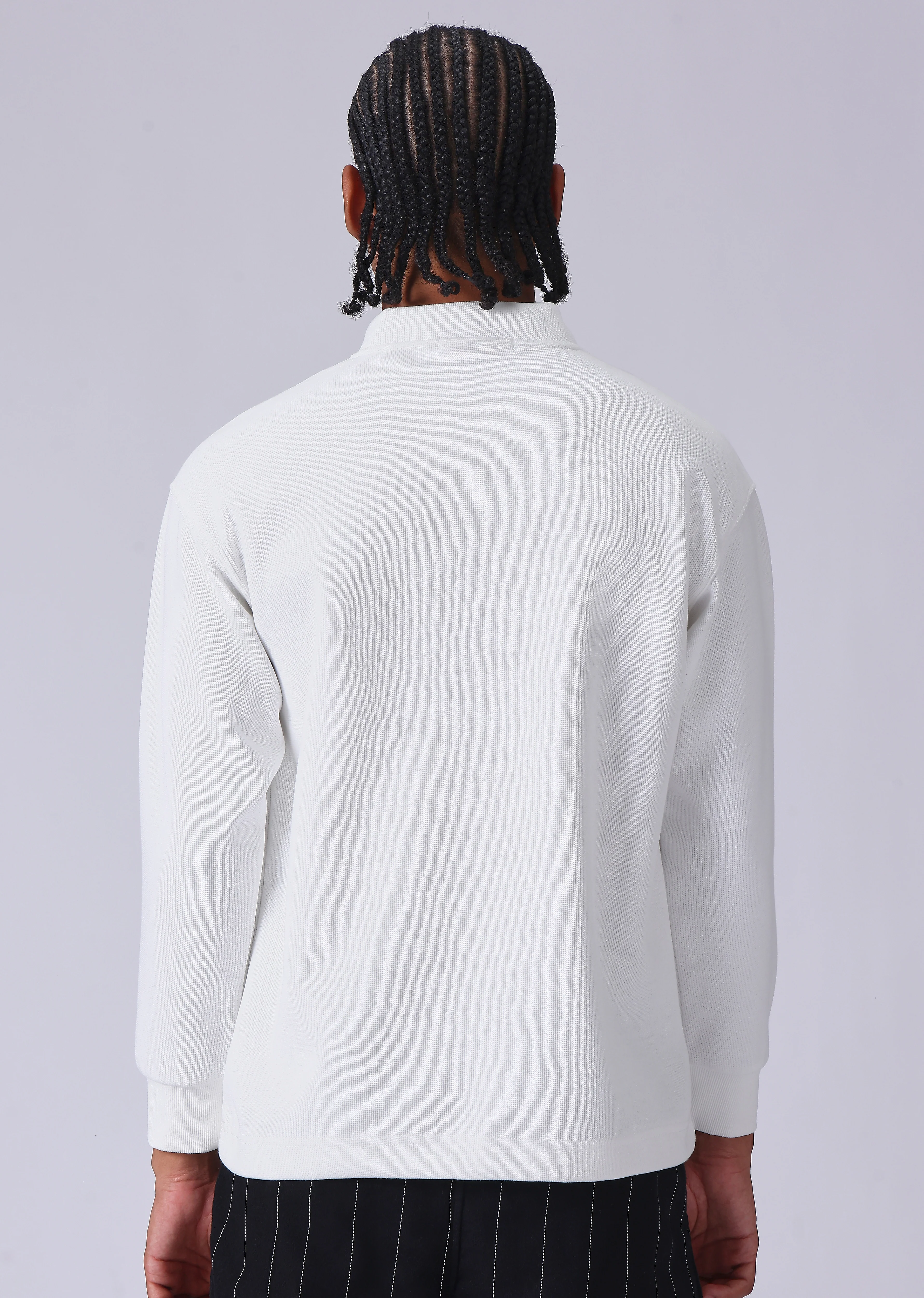 Solid White Sweatshirt - Image 2