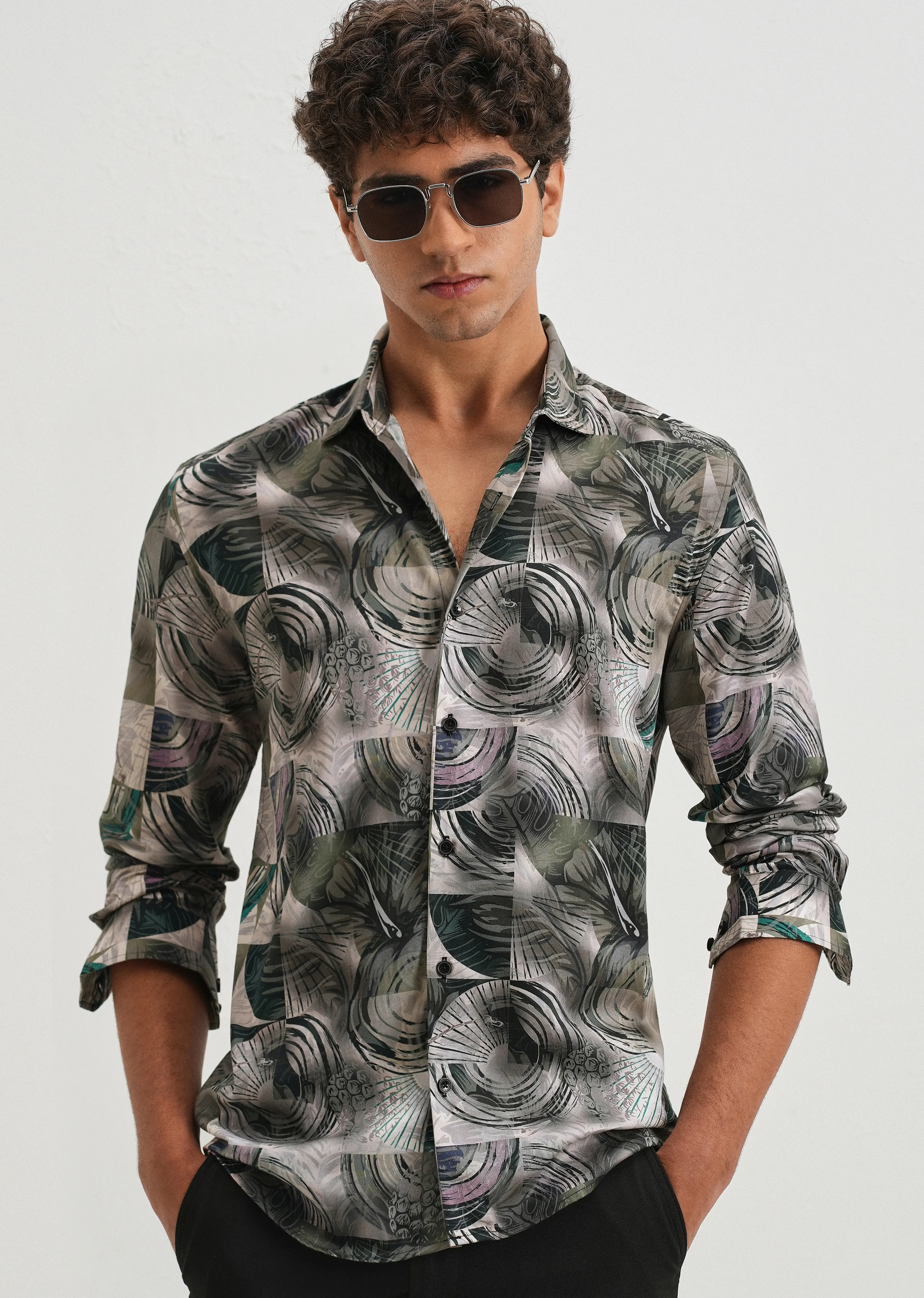 Spiral Printed Shirt - Image 7