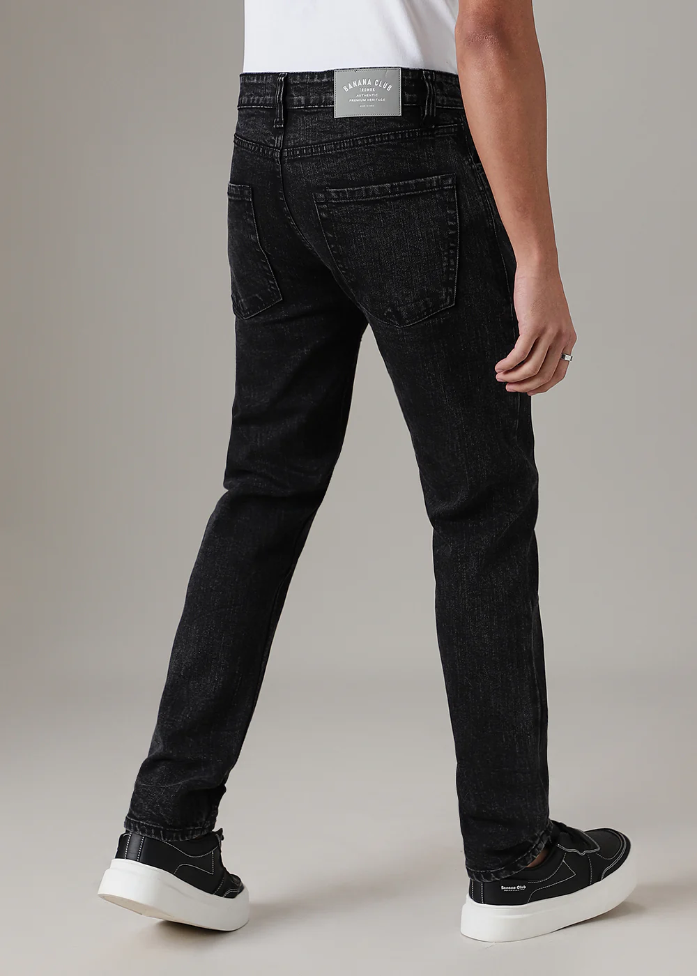 Stone Black Slim Fit Jeans - Image 4