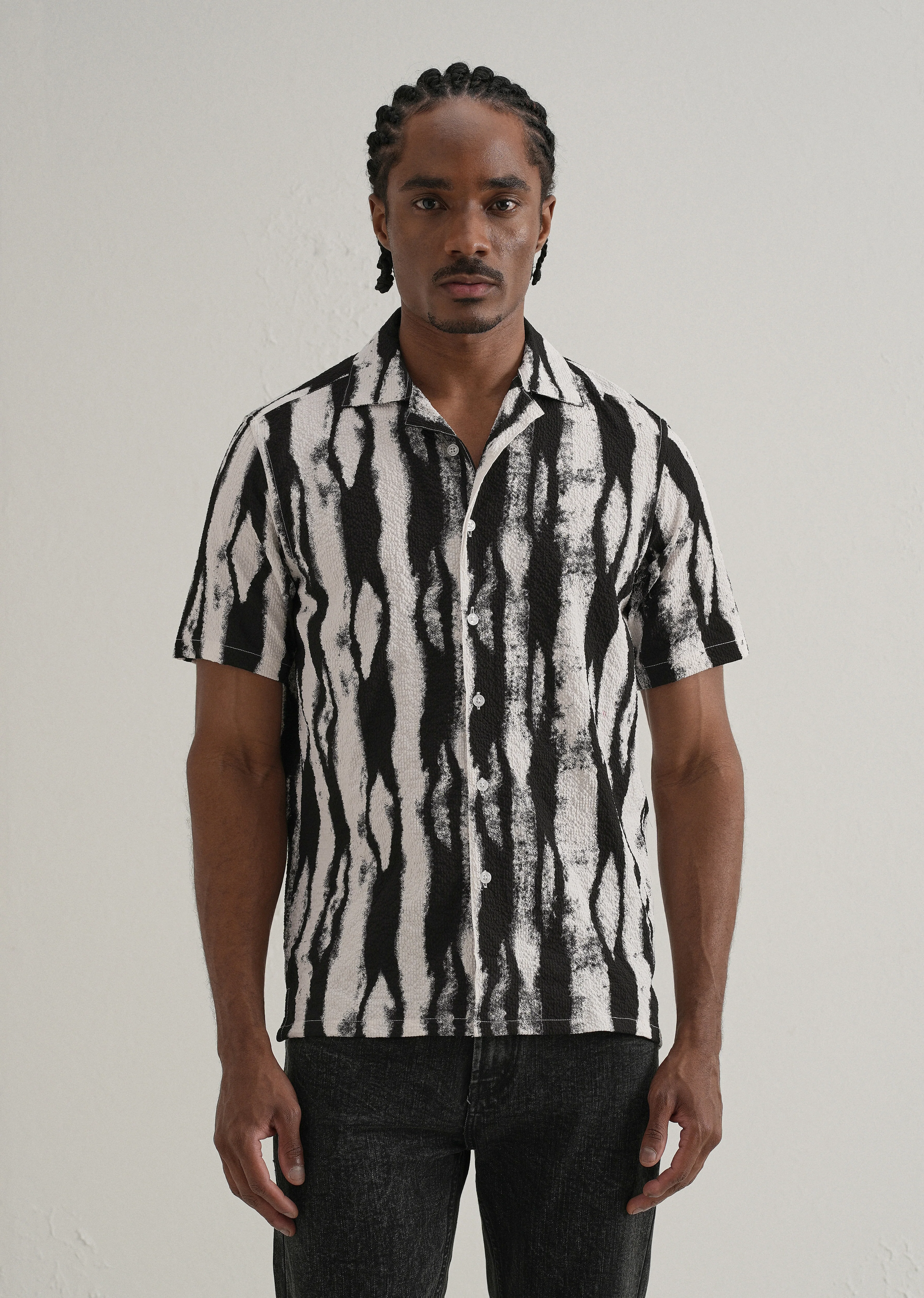Streak Print Popcorn Shirt - Image 3