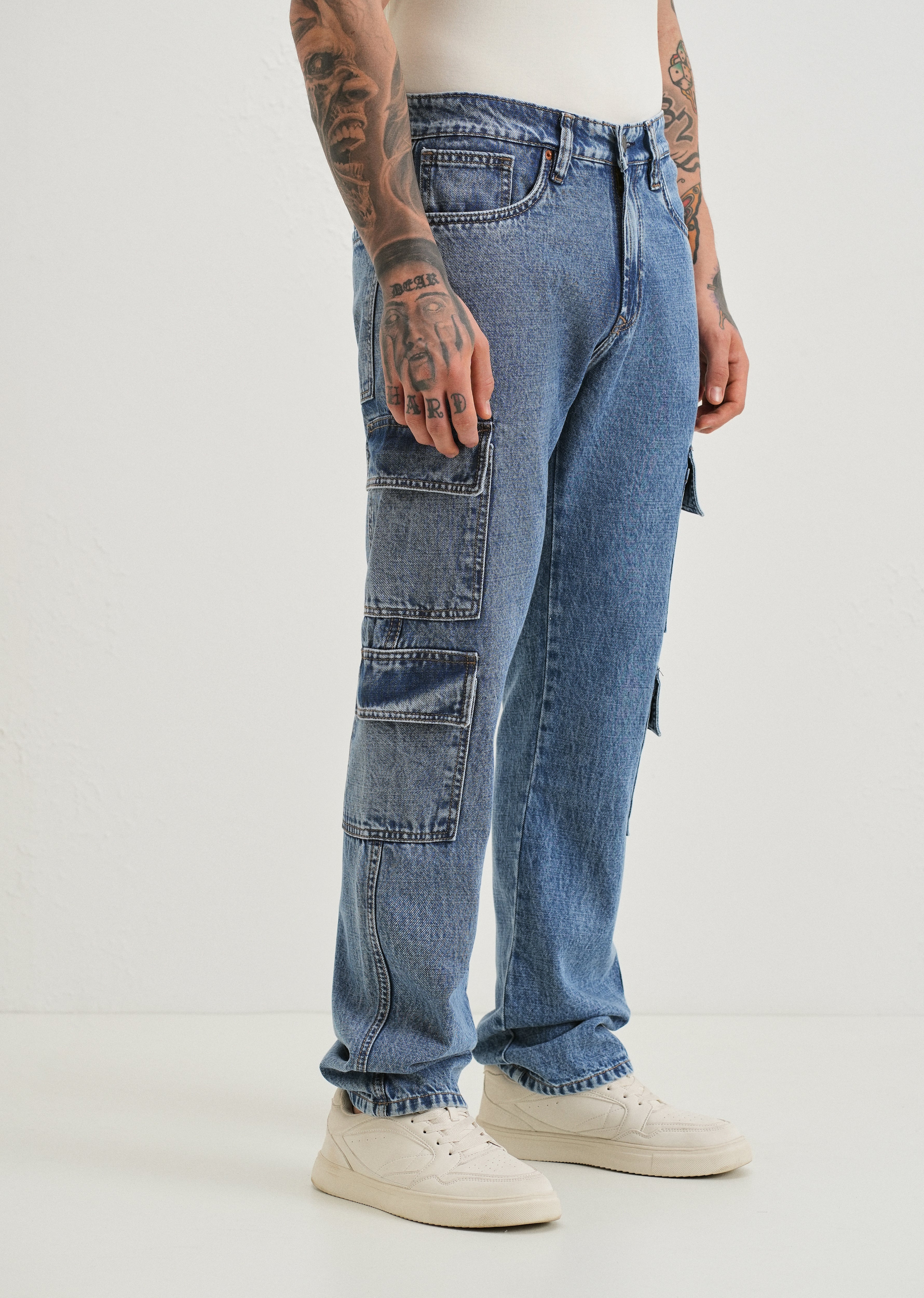 Streetstyle Sapphire Blue Baggy fit Jeans - Image 4