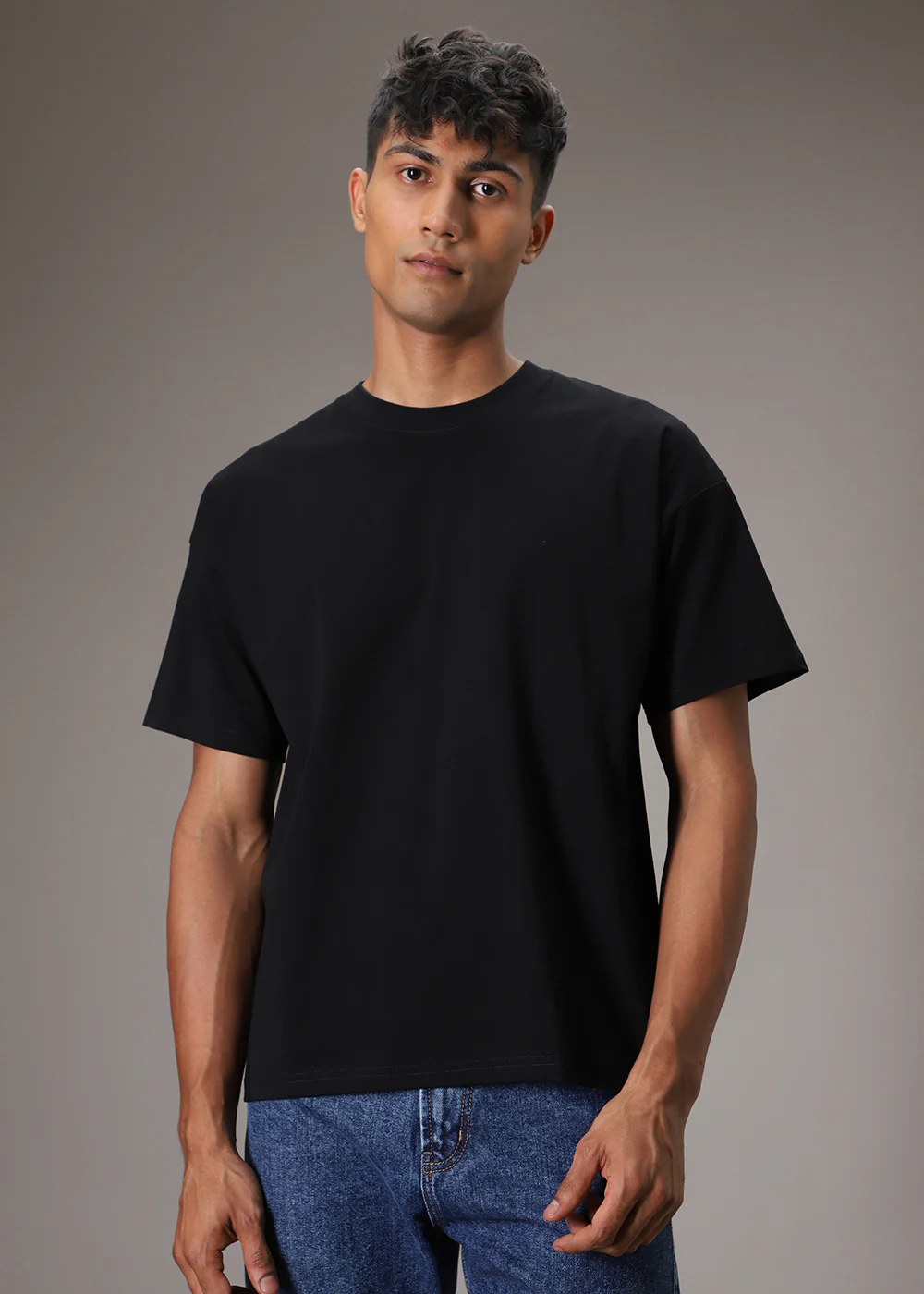 Striped Black Oversized T-shirt - Image 3