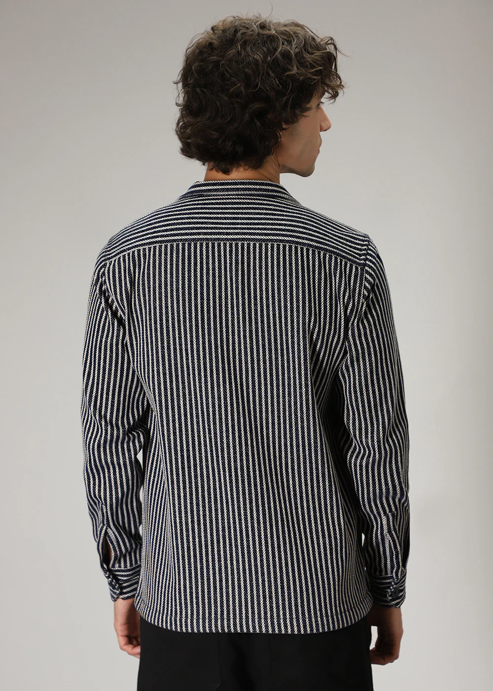 Striped Blue Shacket - Image 4