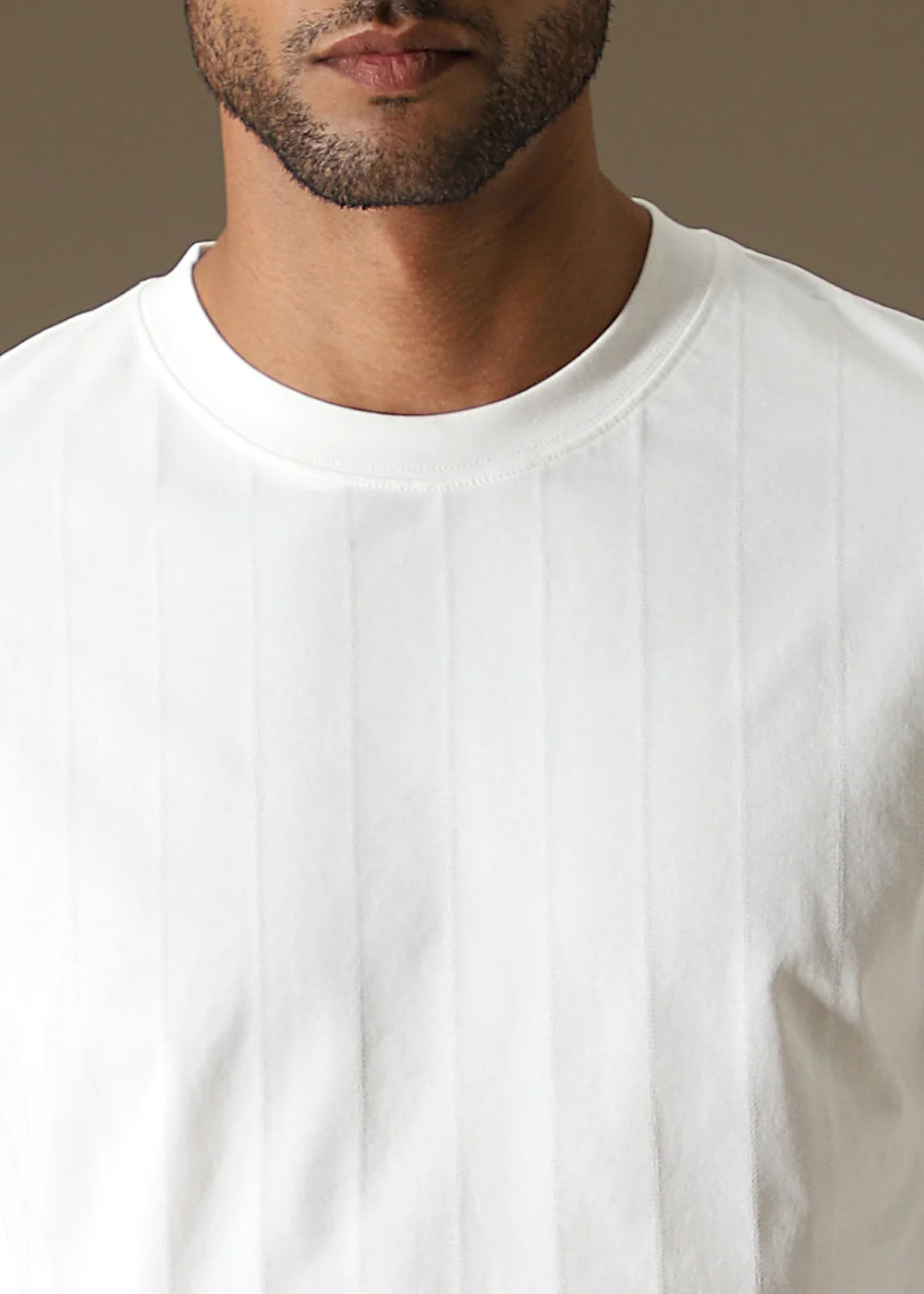 Striped White Oversized T-shirt - Image 2