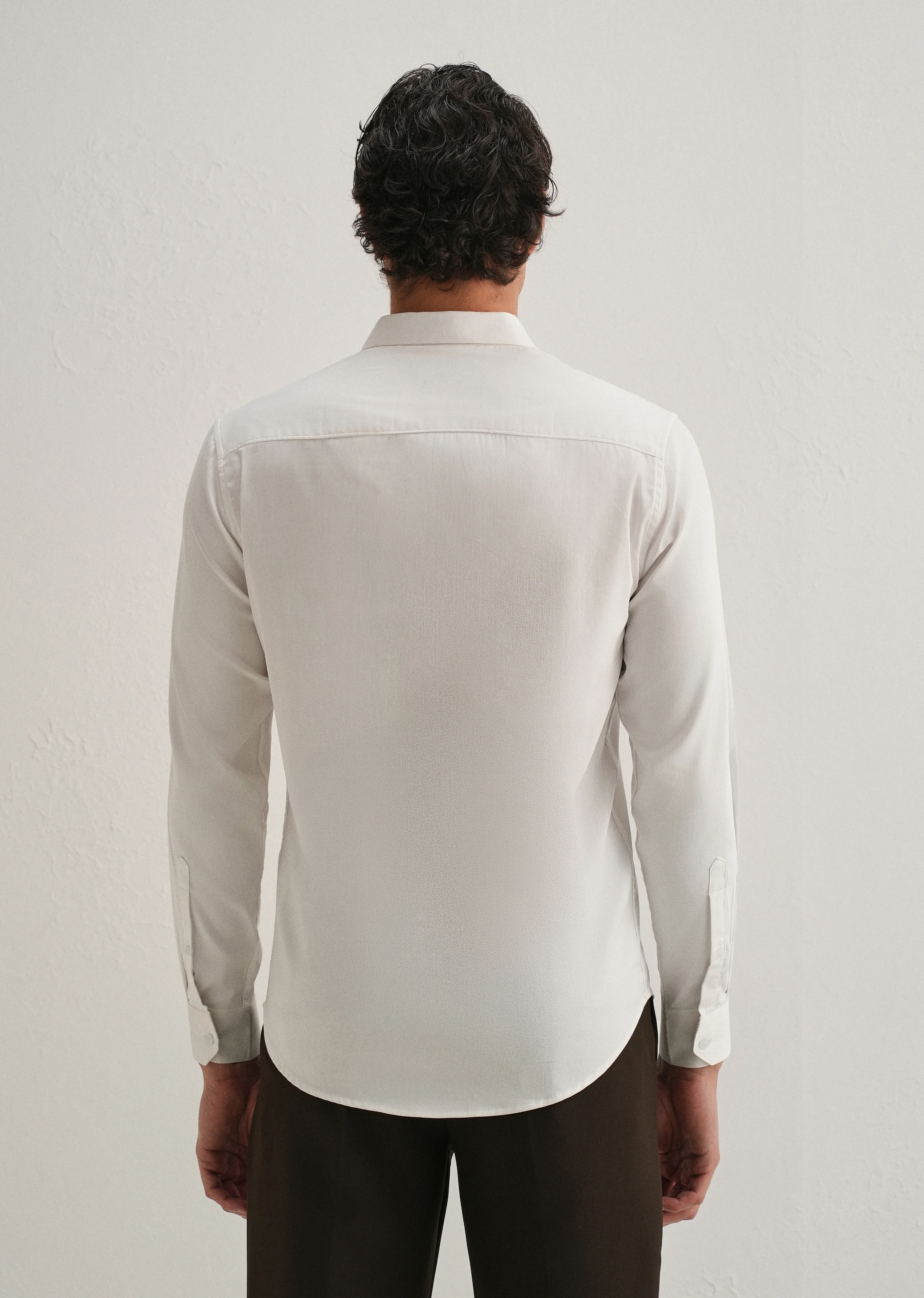 Stud Bee Embellished White Designer Shirt - Image 2
