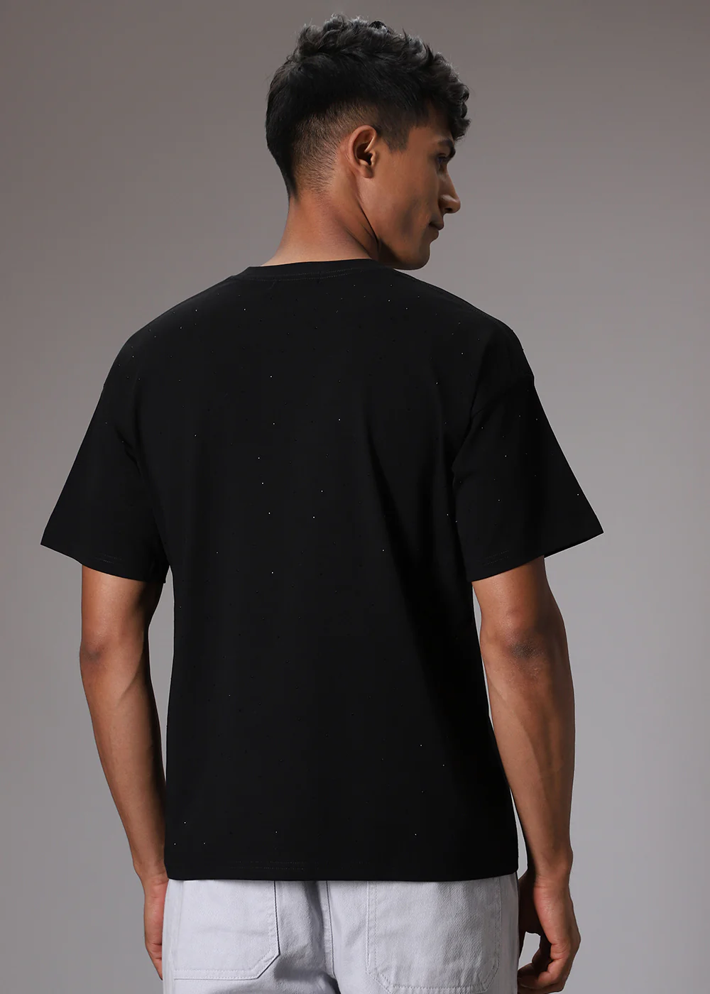 Stud Black Oversized T-Shirt - Image 4