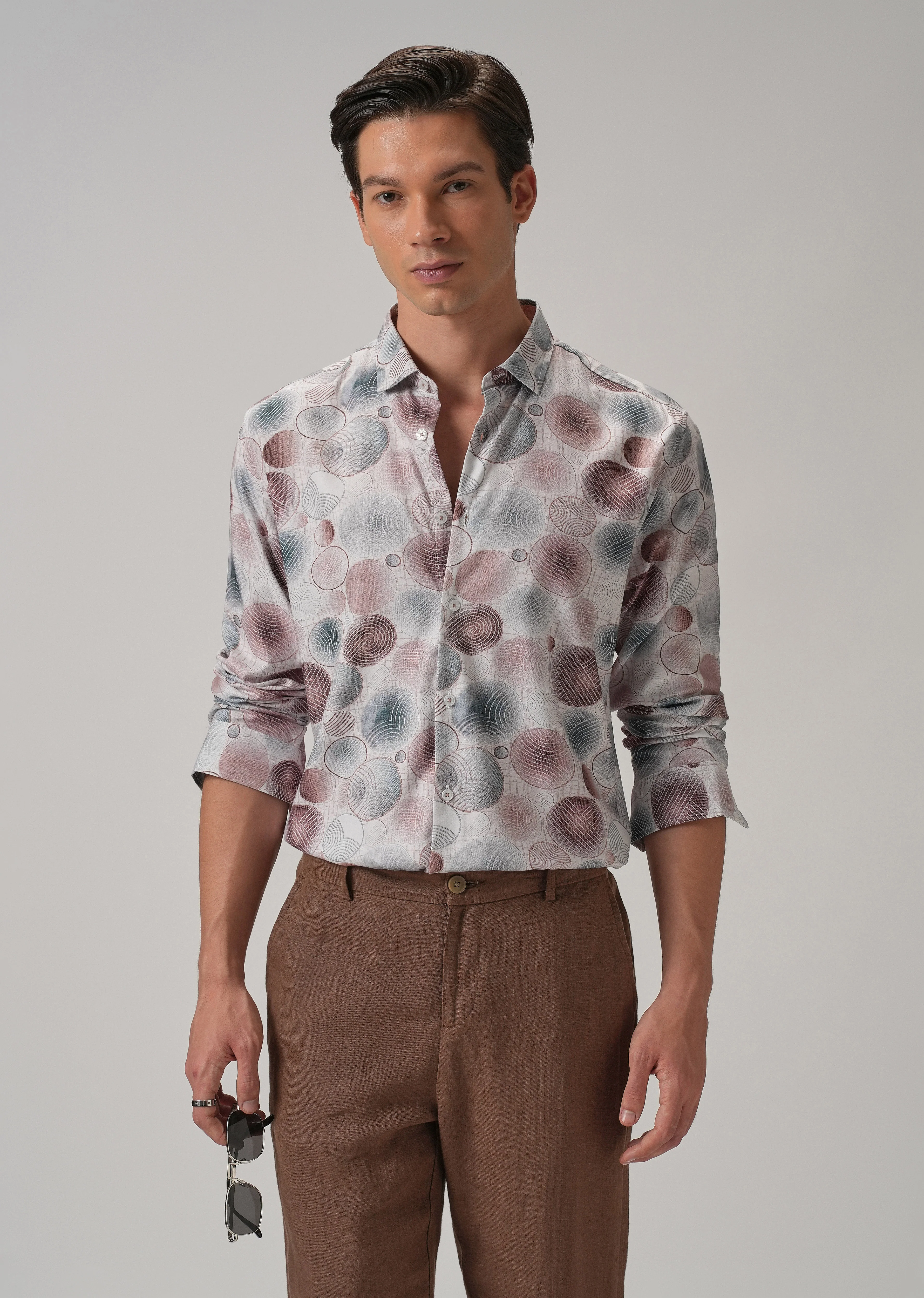 Stylish Geometric Print Shirt - Image 2