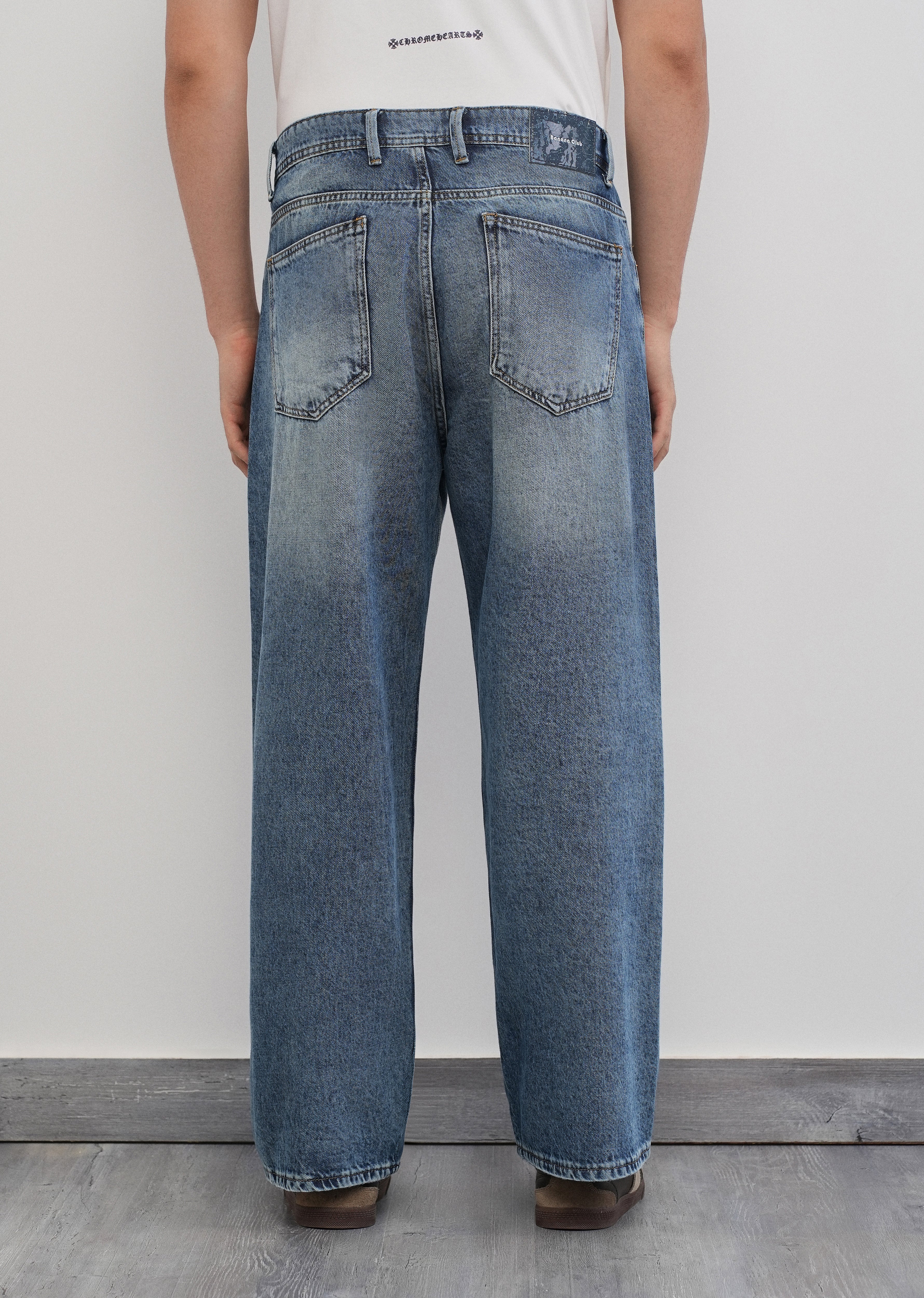 Super Baggy Tinted Blue Jeans - Image 2