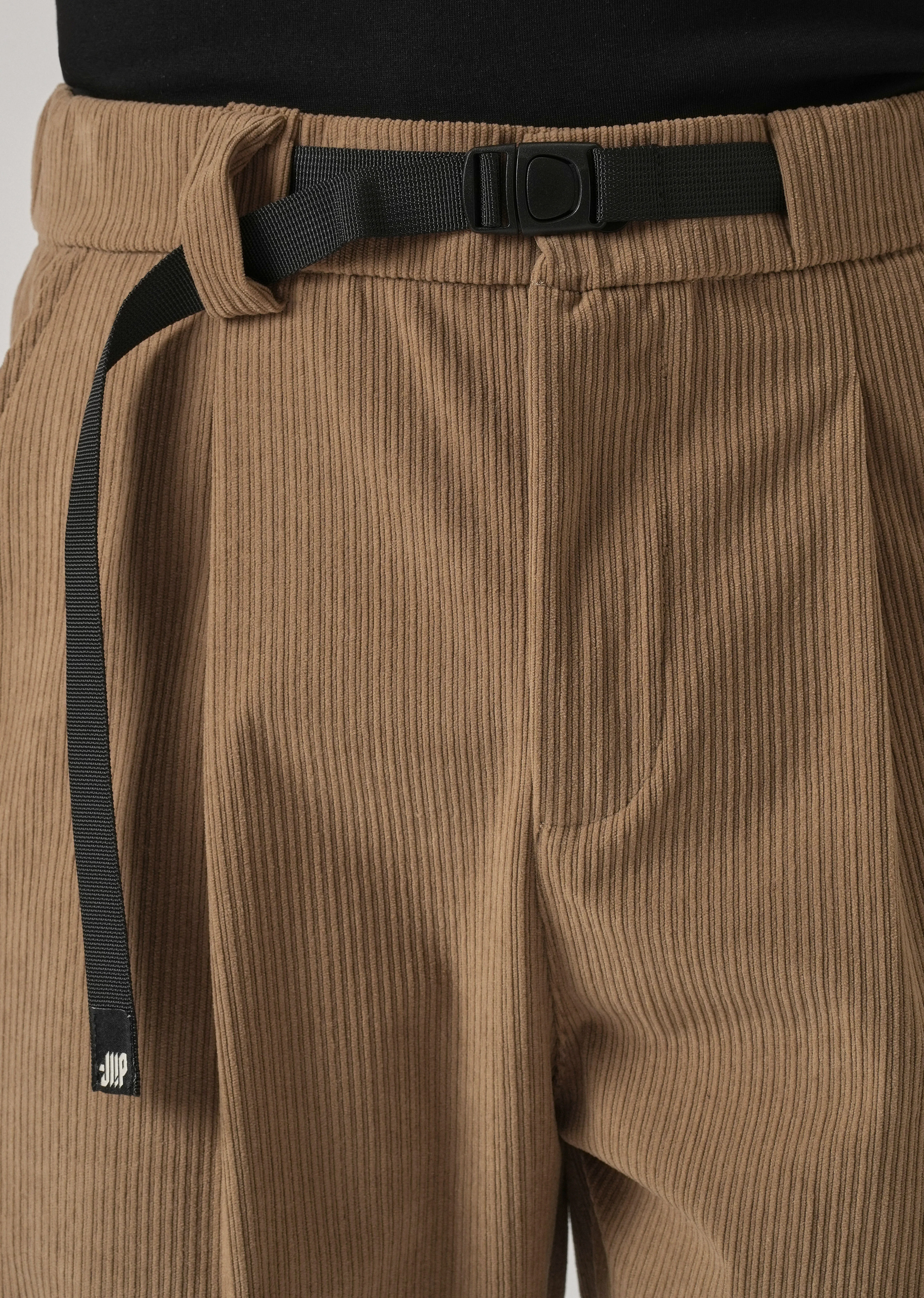 Tan Corduroy Belted Pant - Image 5
