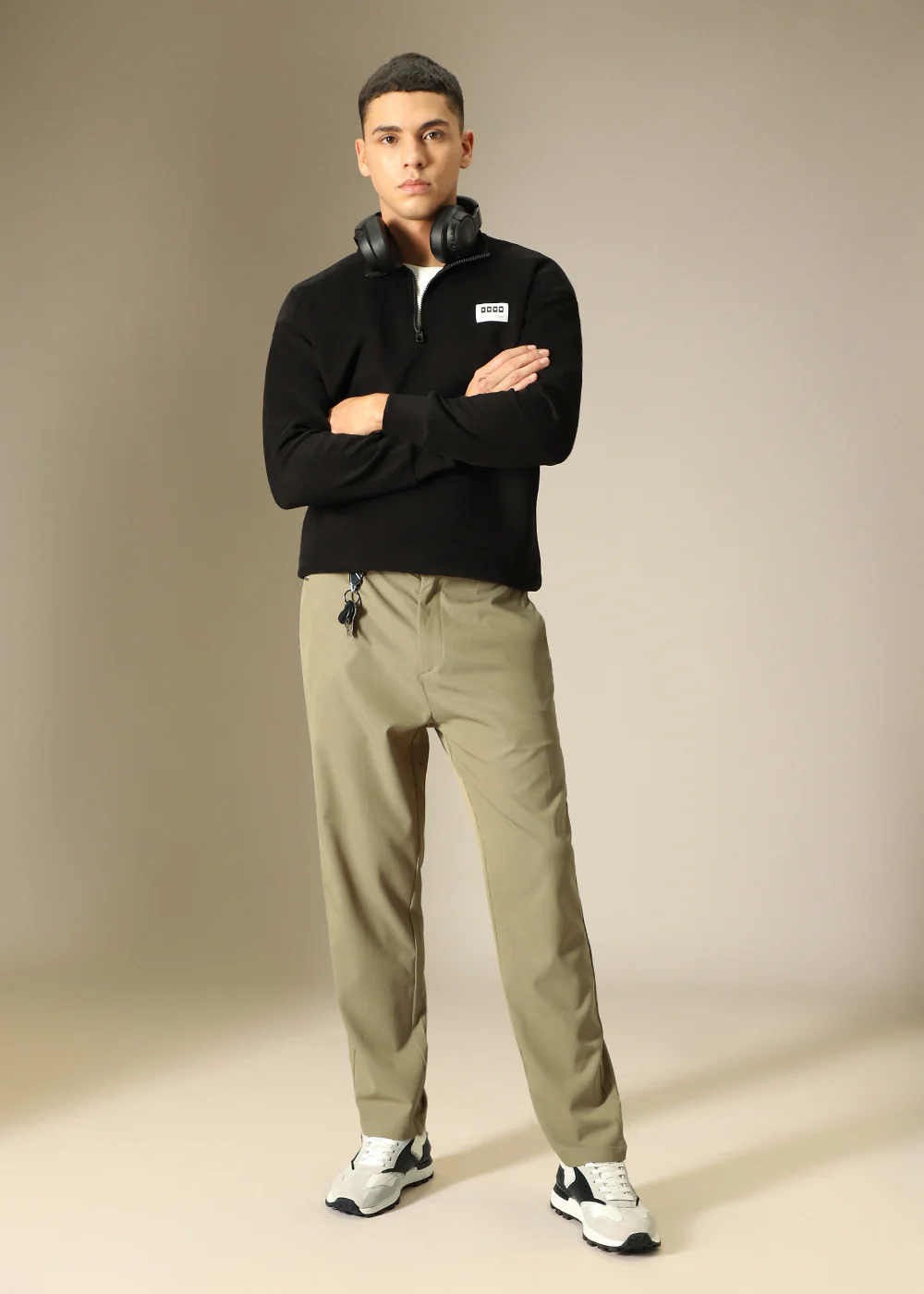 Tan Relaxed Fit Trouser - Image 6