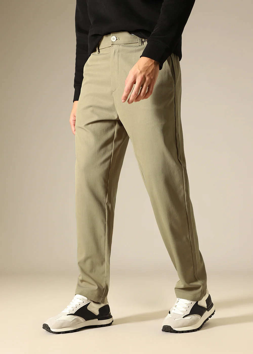 Tan Relaxed Fit Trouser - Image 7
