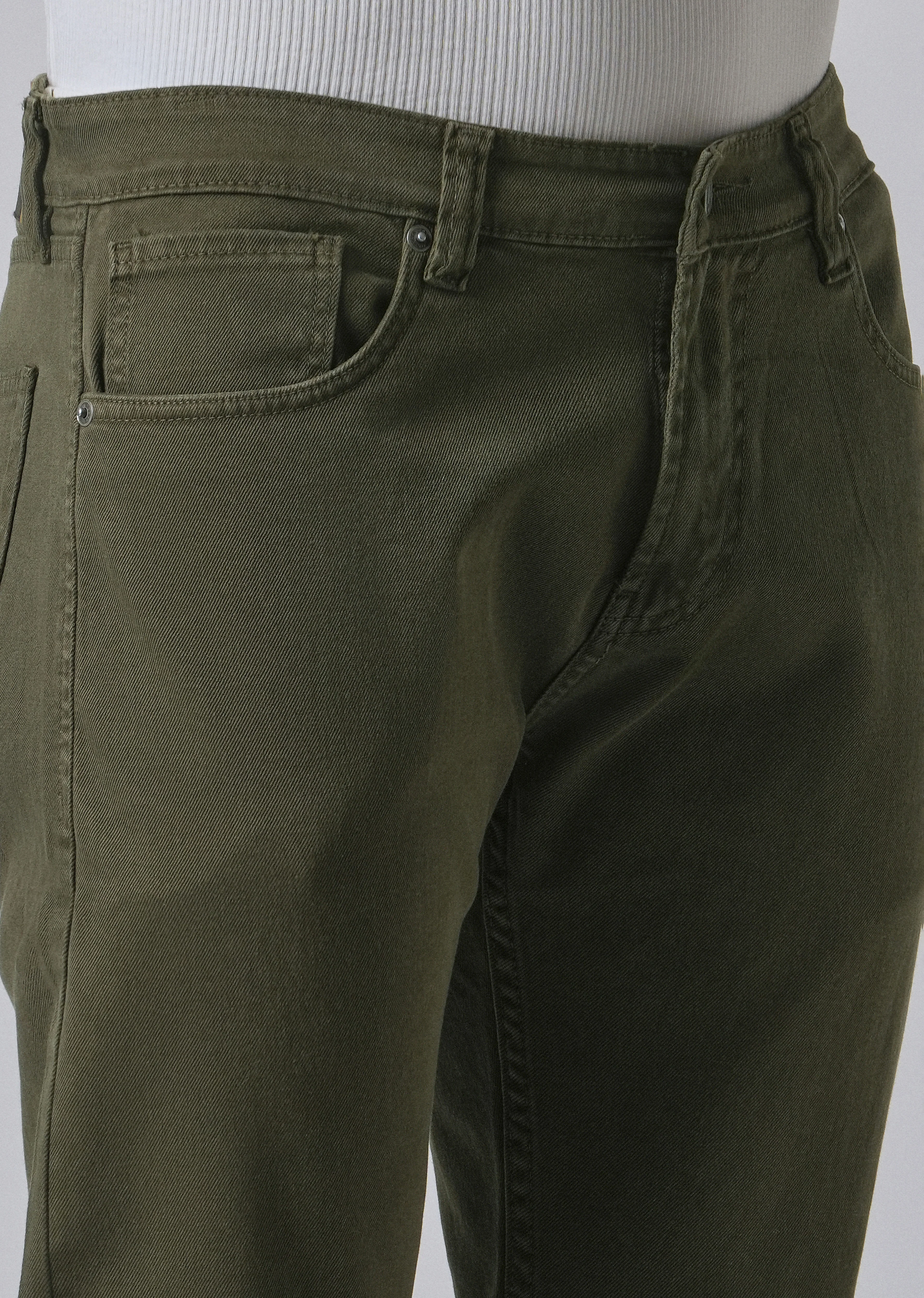 Tate Olive Slim fit Jeans - Image 5