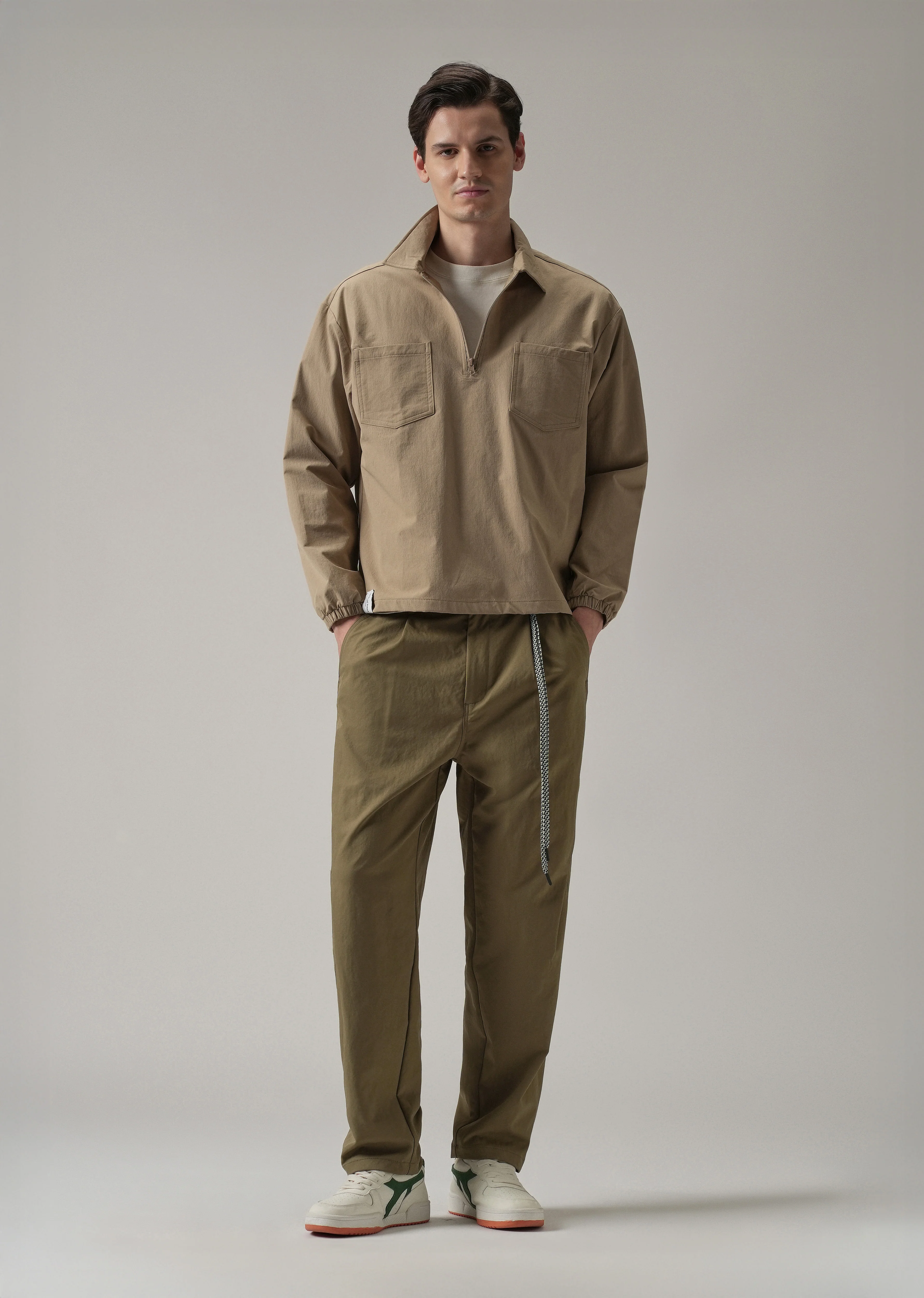 Taupe Stone Wash Pant - Image 6