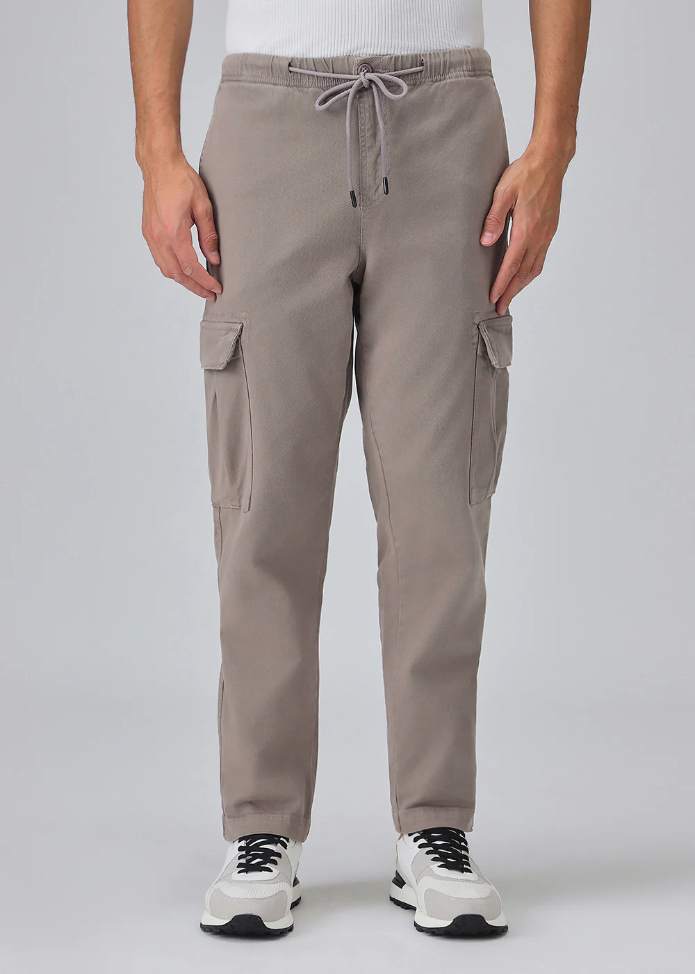 Taupe Twill Cargo Pant - Image 3