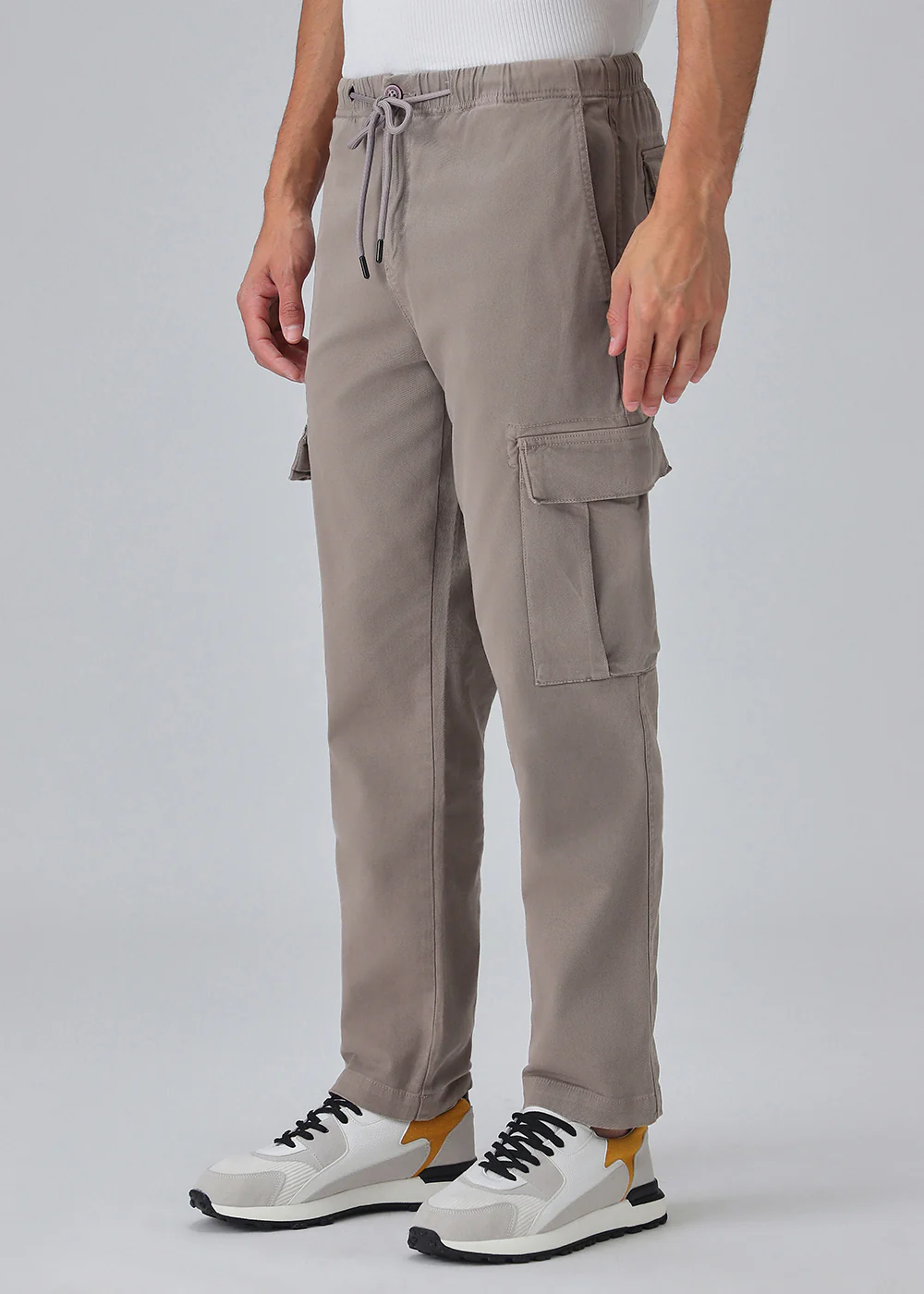 Taupe Twill Cargo Pant - Image 4