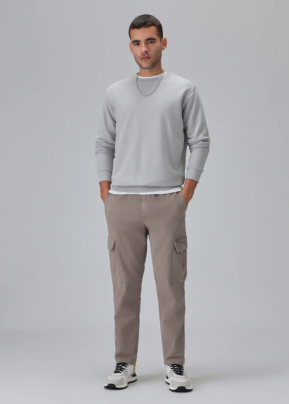 Taupe Twill Cargo Pant - Image 6